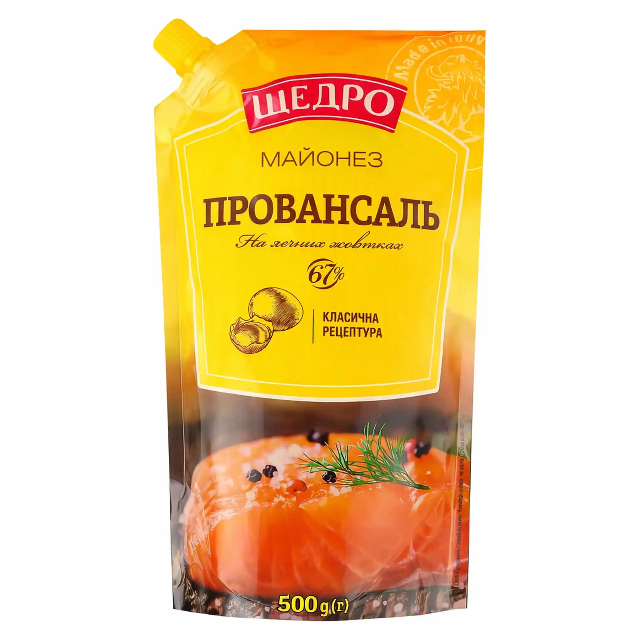 Schedro Majonéza "Provencal" 67%, 500g/14ks