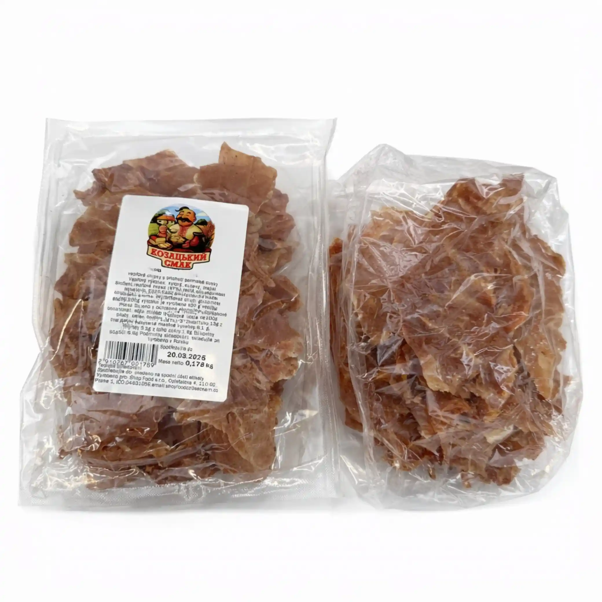 KS Sušené vepřové chipsy s příchutí parmské šunky ±150g