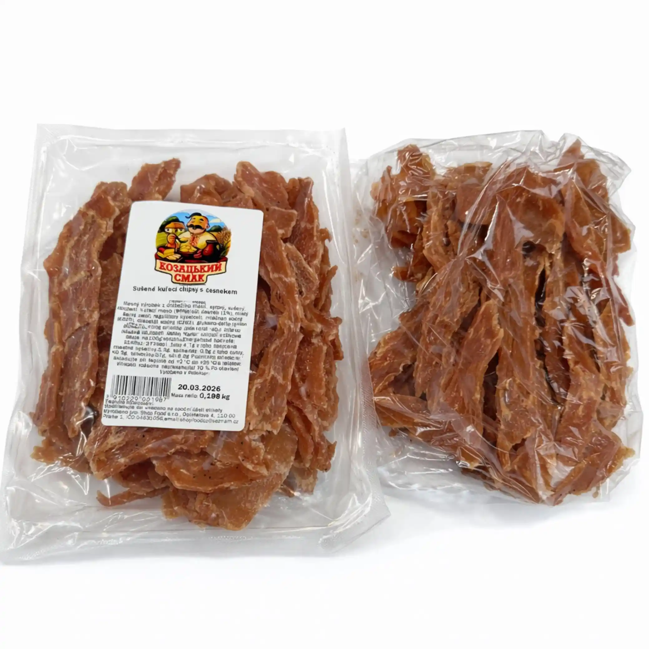 KS Sušené kuřecí chipsy s česnekem ±150g