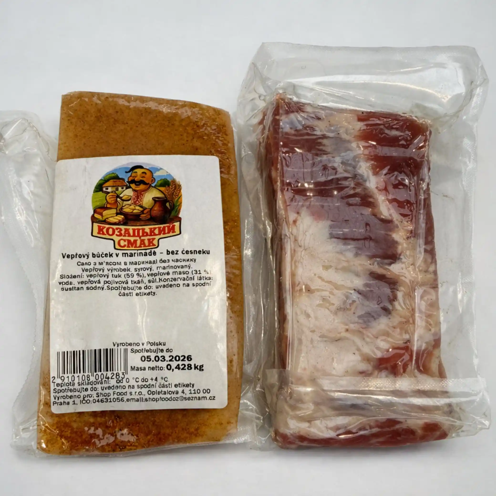 KS Buček vepřový v marinadé,  ± 600g