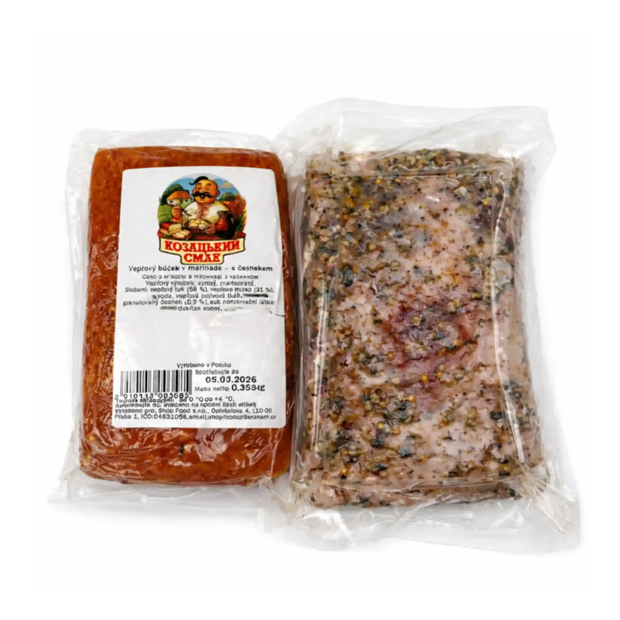 KS Buček vepřový s česnykem v marinadě,  ± 600g