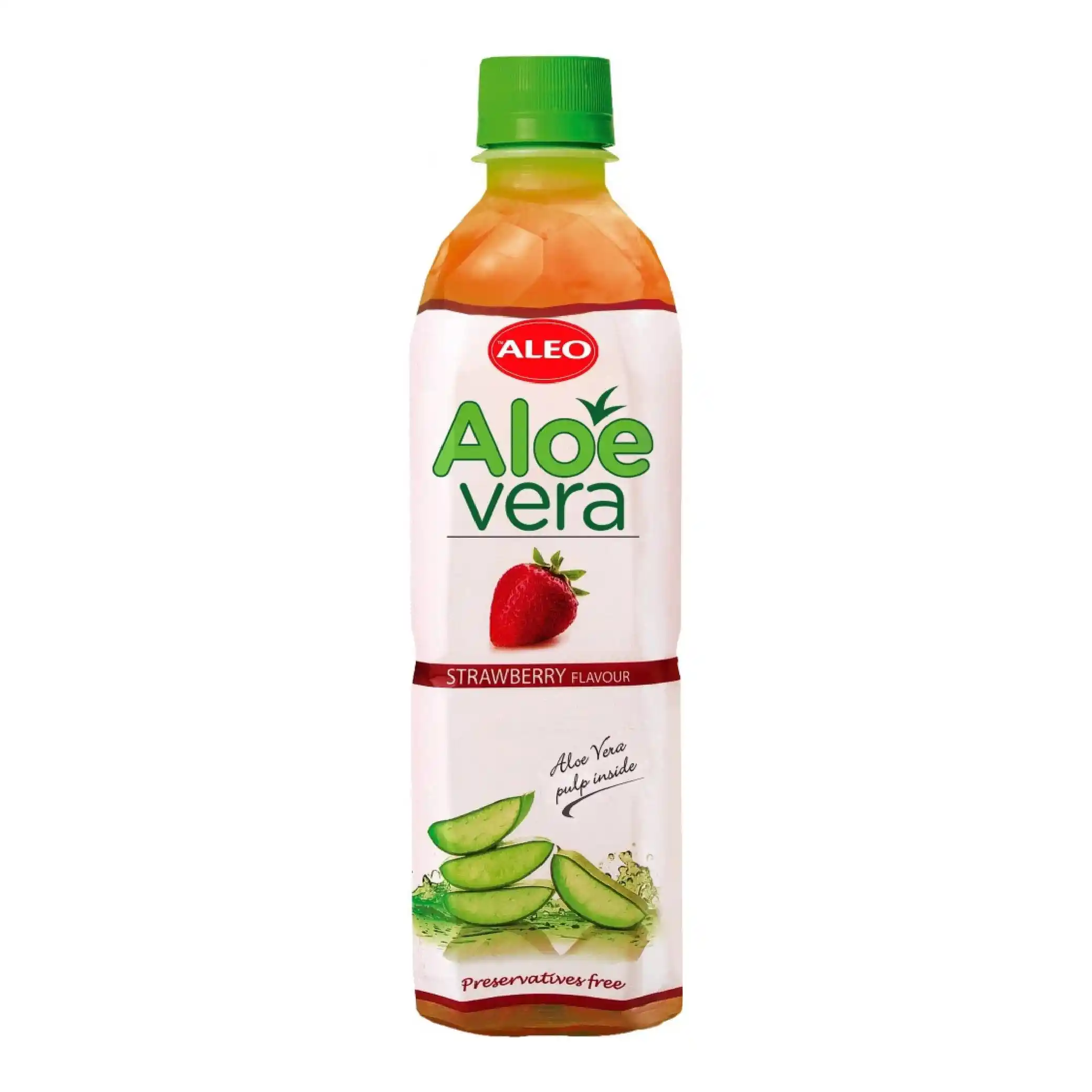ALEO Nápoj z aloe vera, jahoda, 0,5 l/24ks
