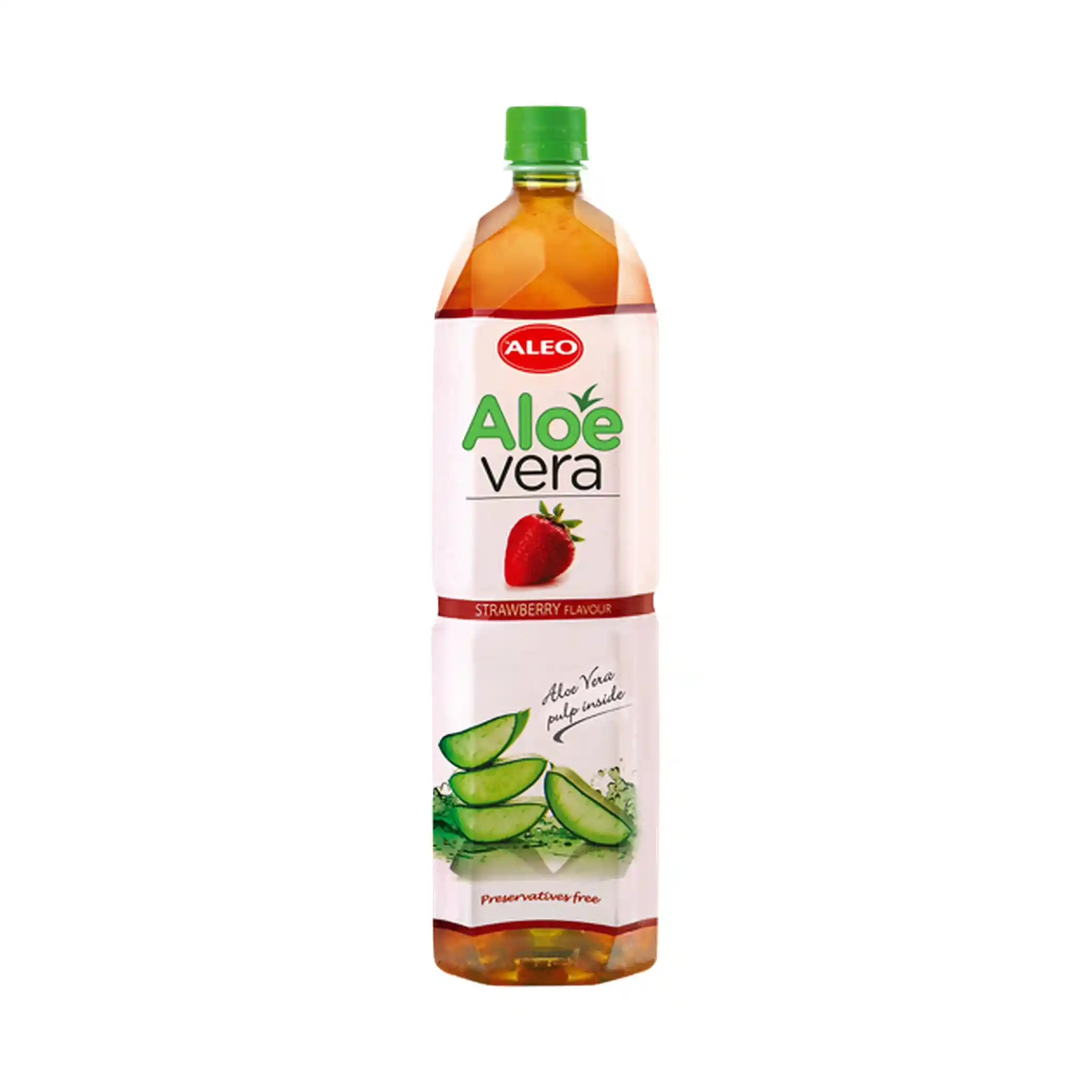 ALEO Nápoj z aloe vera, jahoda, 1,5 l/12ks