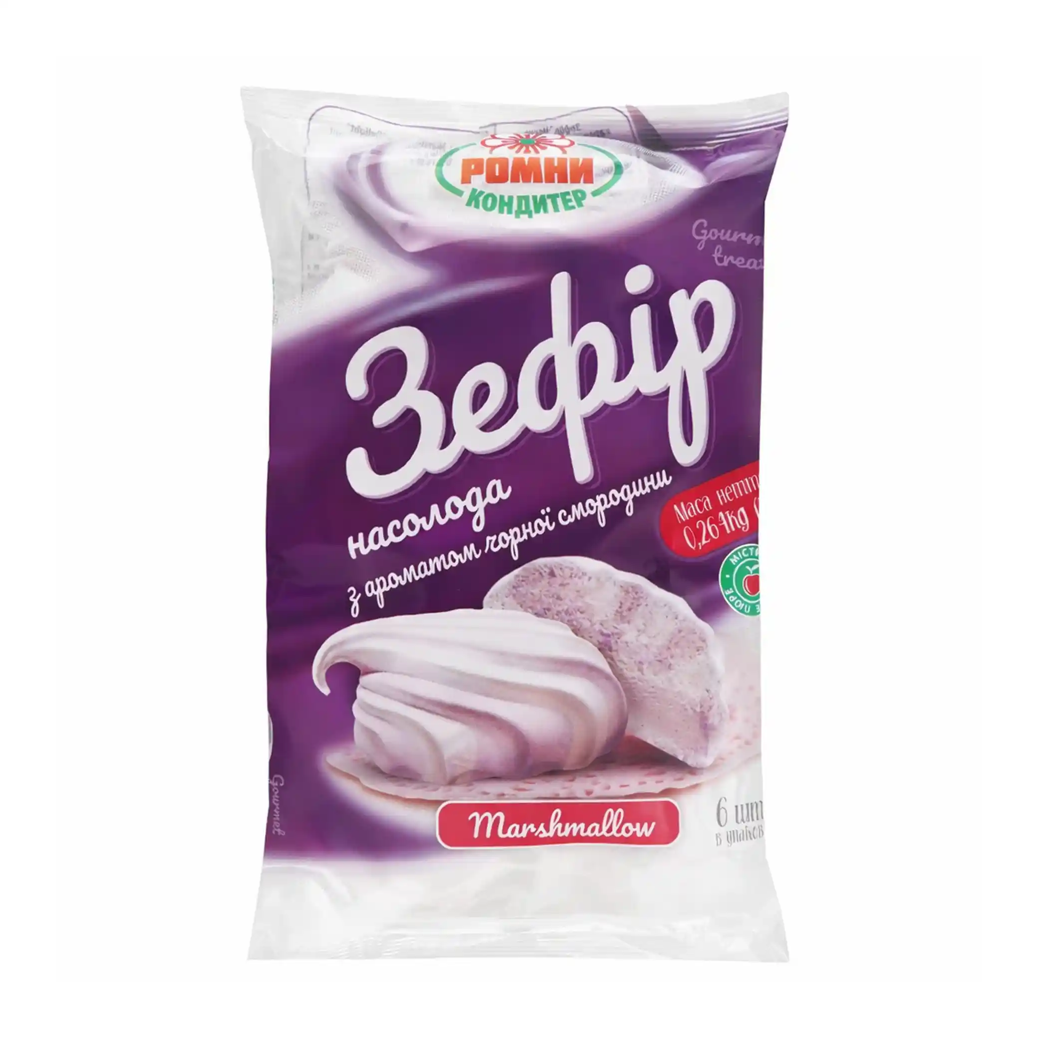 Romny Zefir „Delight“ s příchutí černého rybízu, 264g/12 ks