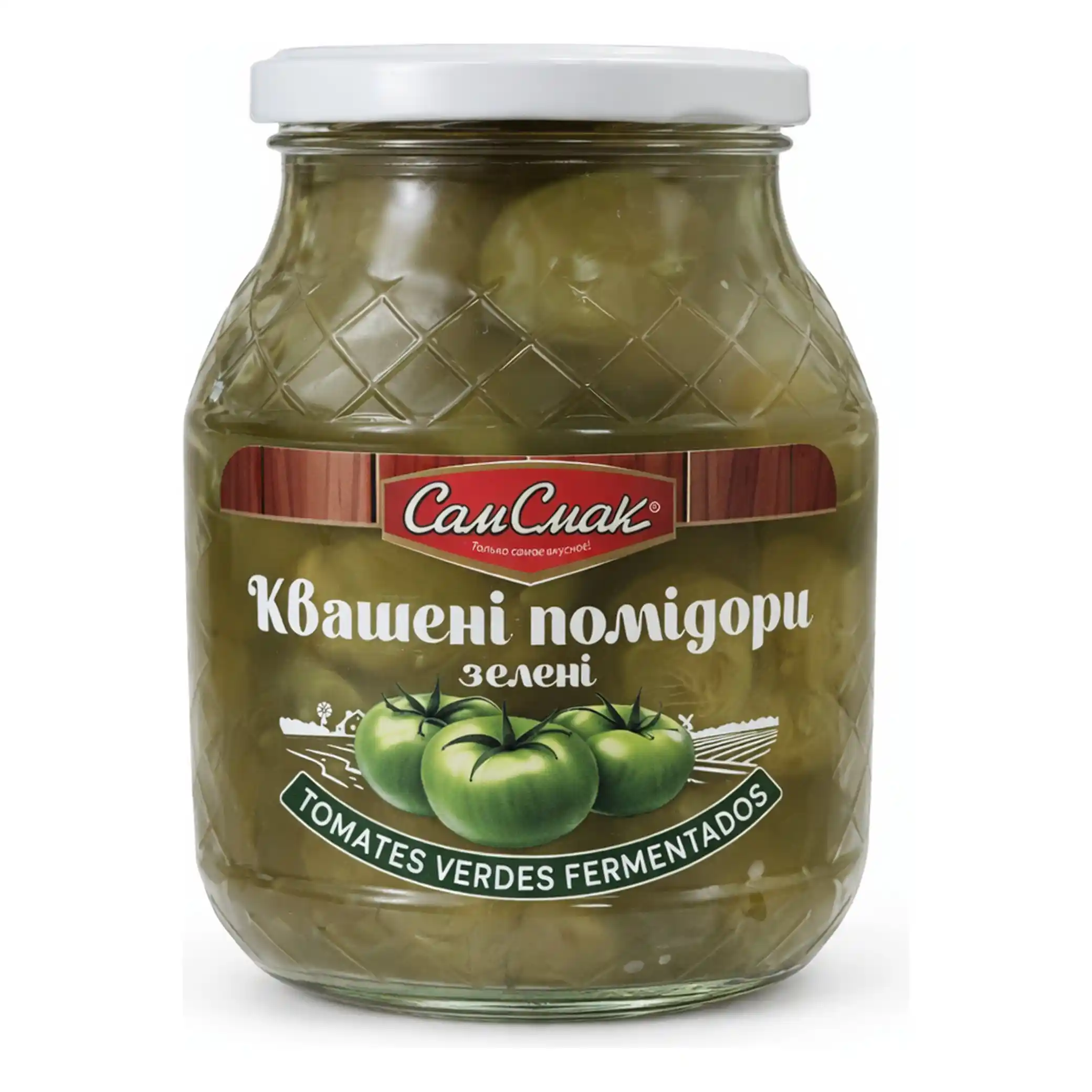 TM Sam Smak Kysaná zelená rajčata, 840g/8ks