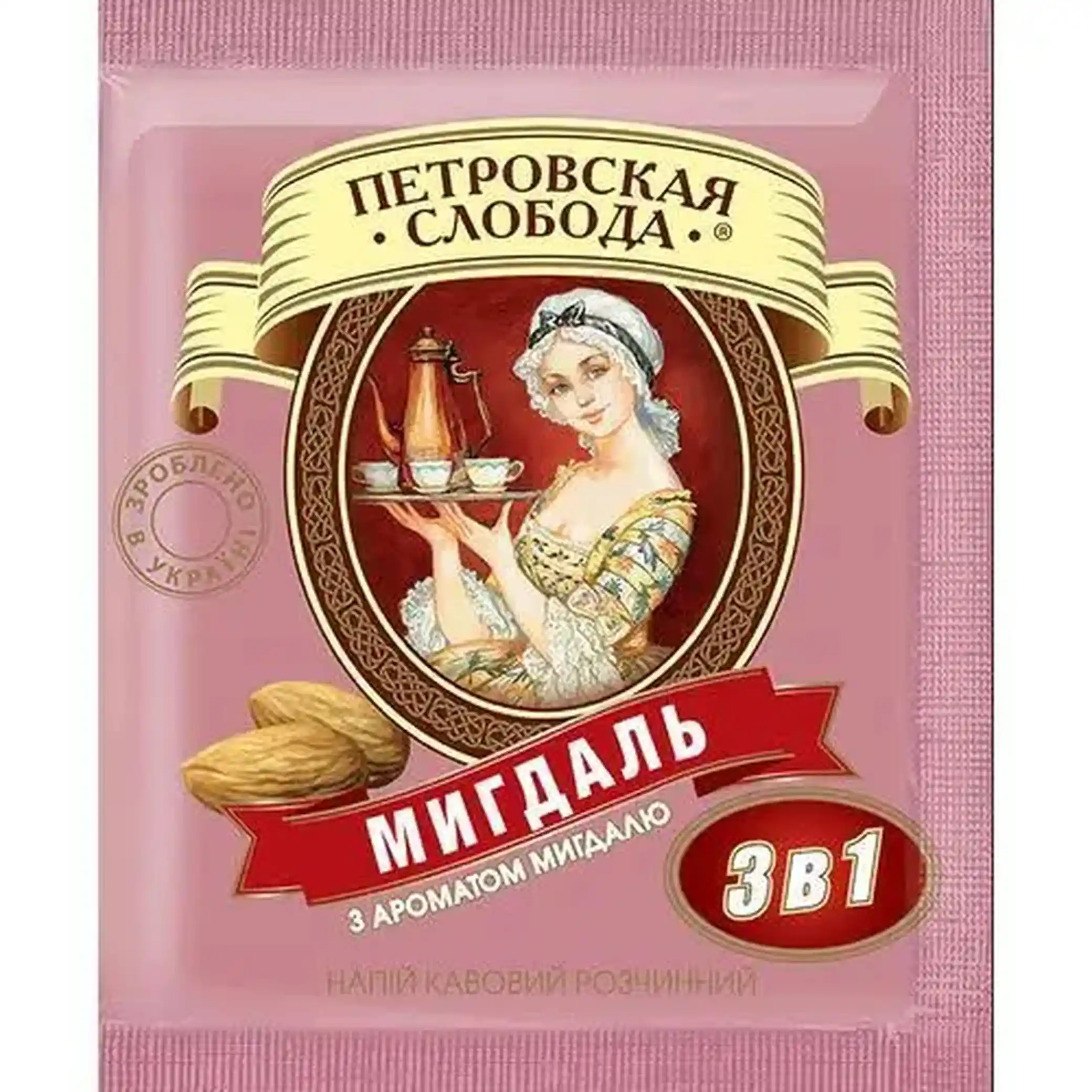 "Petrovskaya Sloboda" Instantní kávový nápoj 3v1 Mandle, 18 g / 25 ks