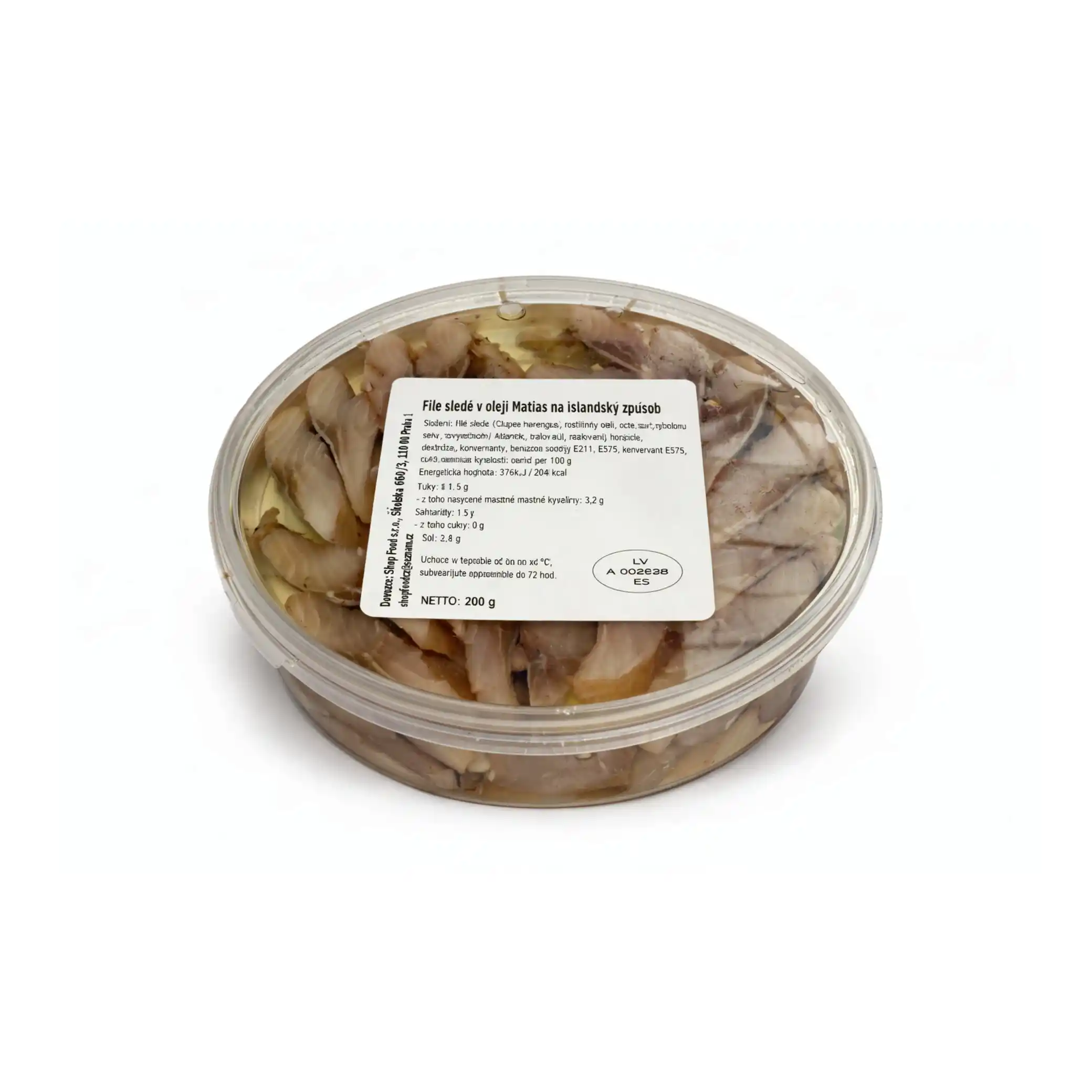 Oniors Sleďové filety „Matje“ v oleji, islandská příchuť, 200 g/12ks