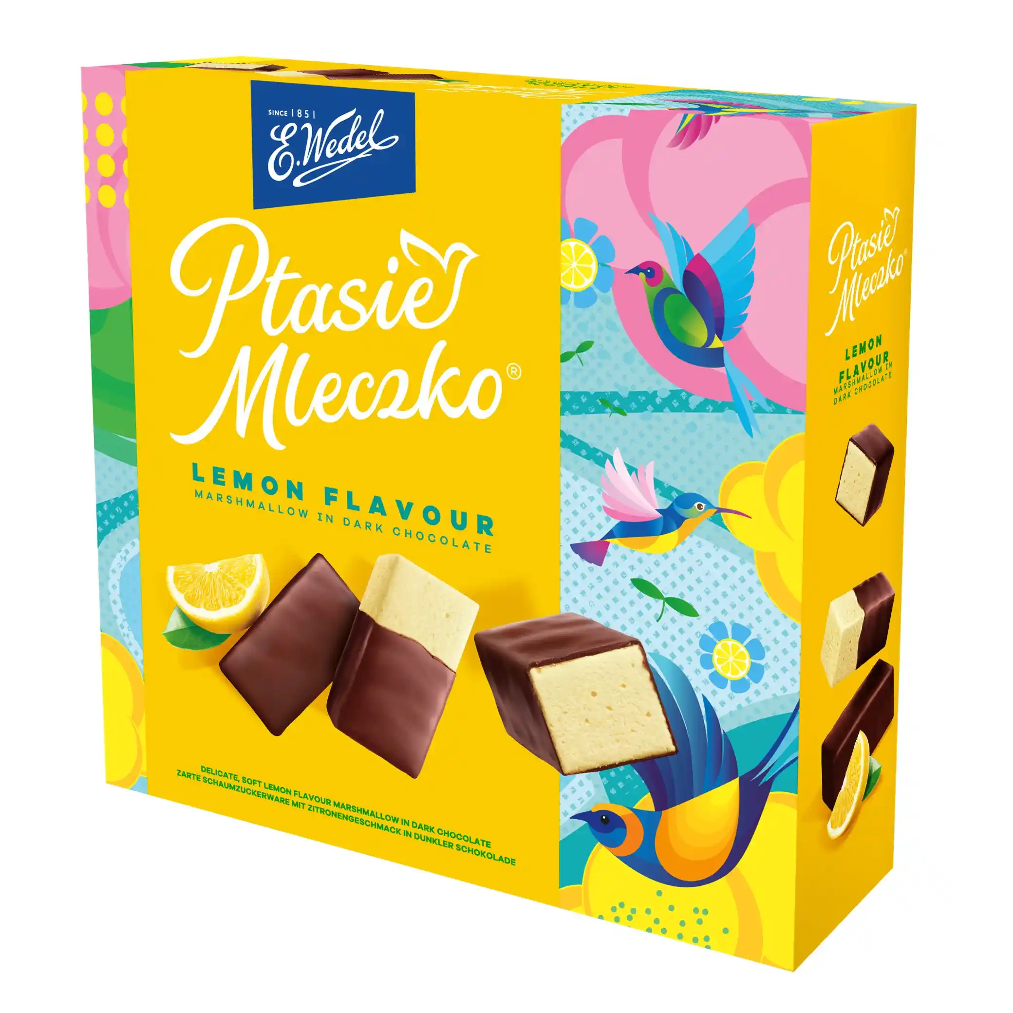 WEDEL "Ptačí mléko" s příchutí citronu v čokoládě 340g /18 ks