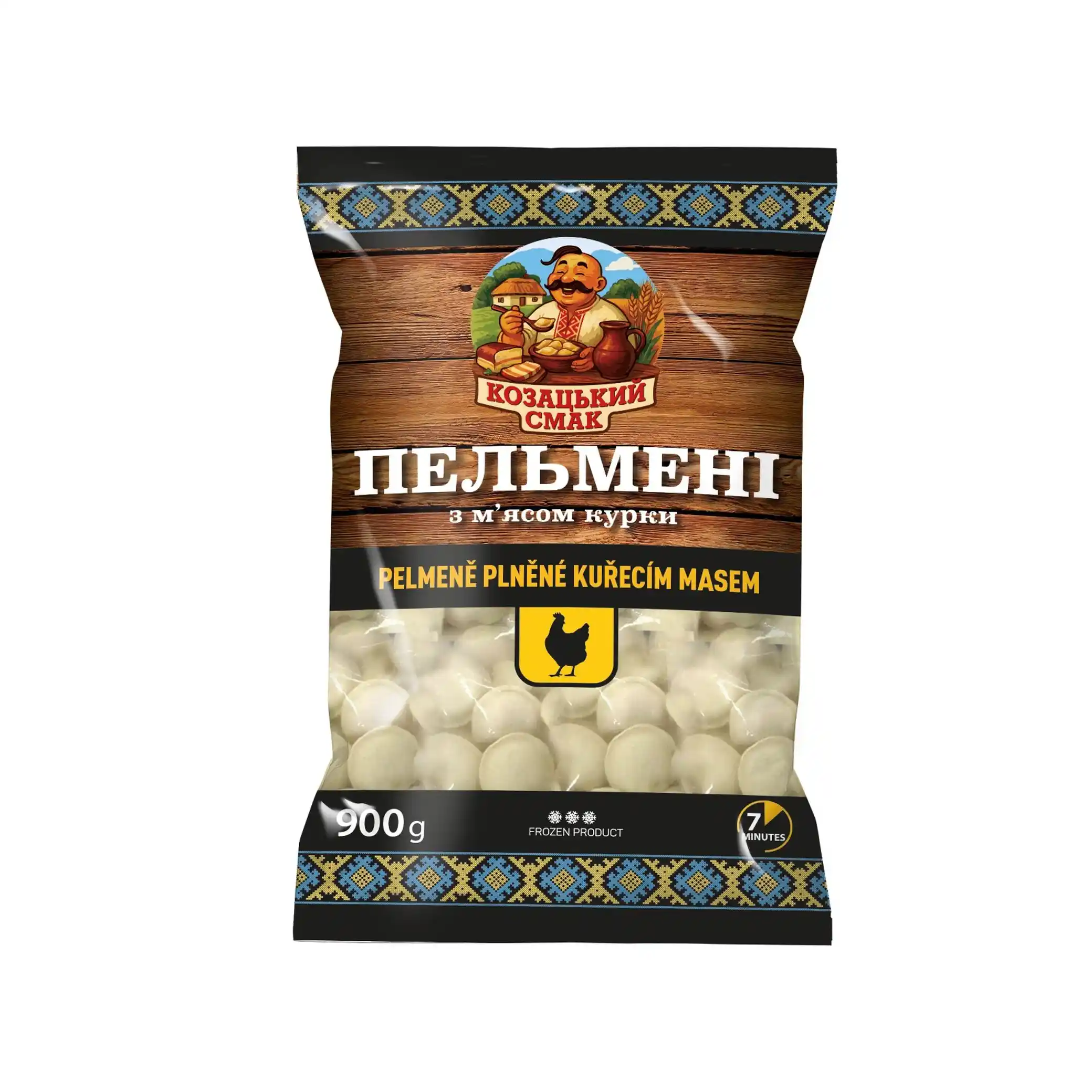 W Kozacký Smak, Pelmeně s kuřecím masem, 900 g/6ks