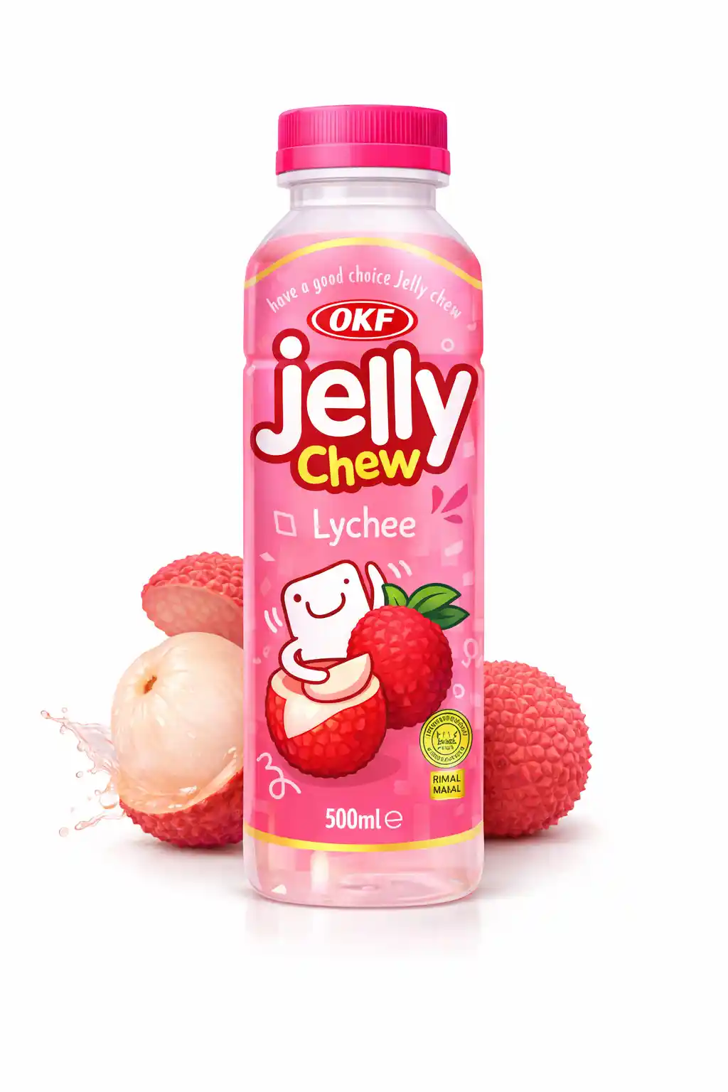 OKF Jelly Chew Lychee 0,5l/20ks