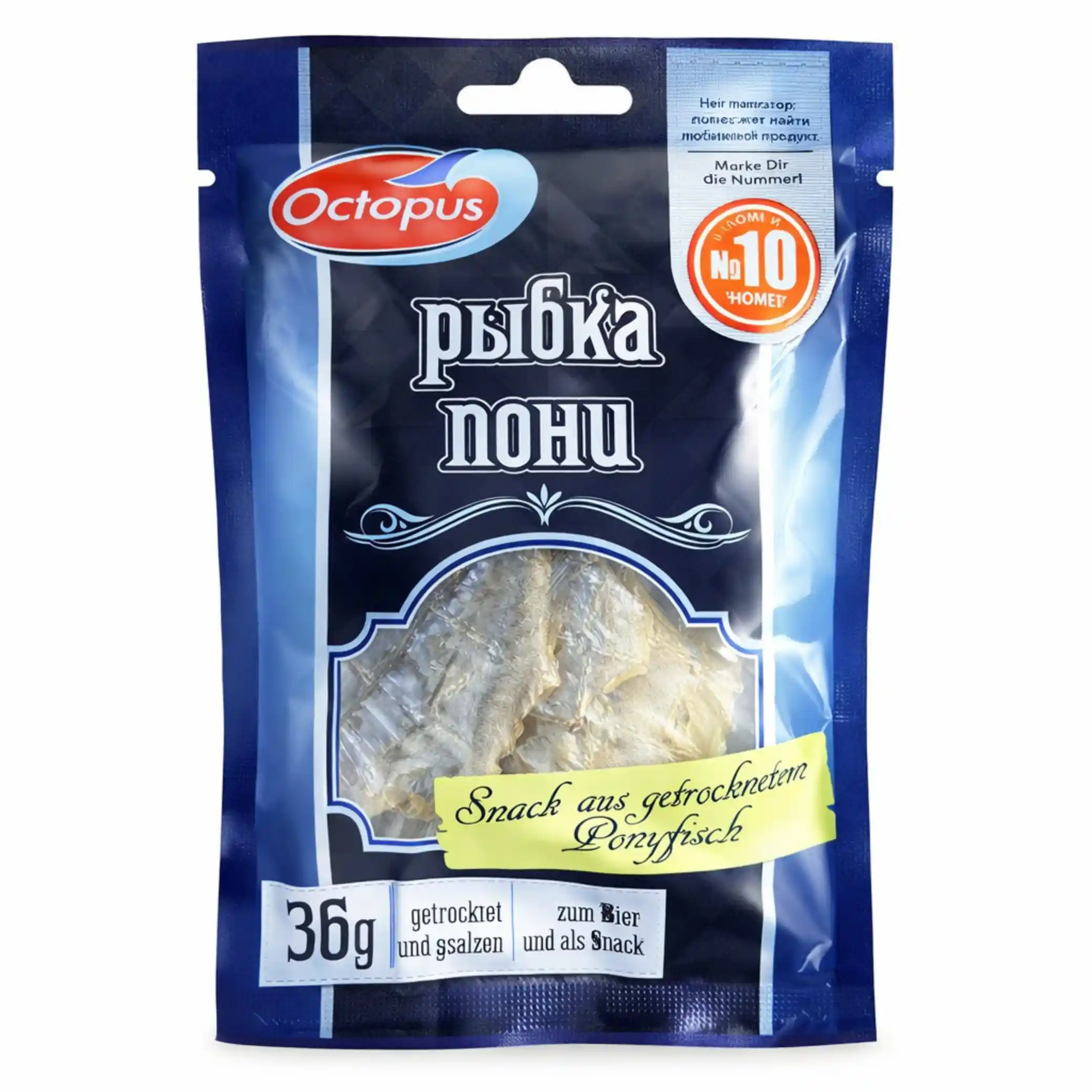 Oktopus Ponyfish sušené, 36g / 25ks