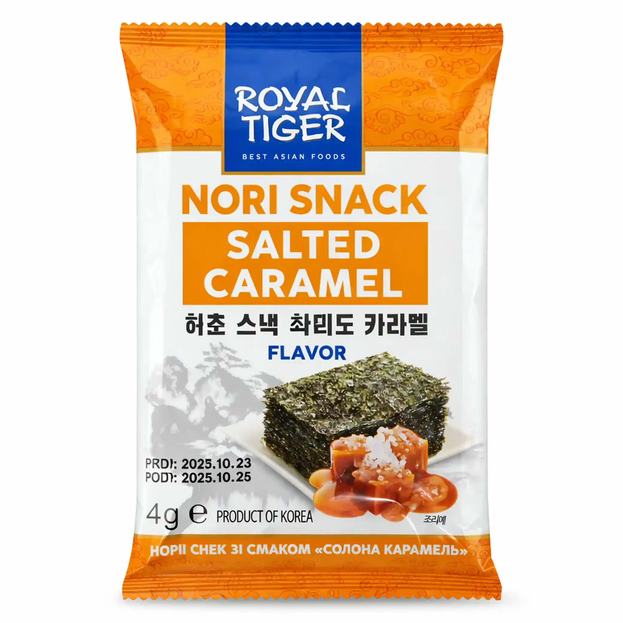 Nori snack „Slaný karamel“, 4g/ 72 k
