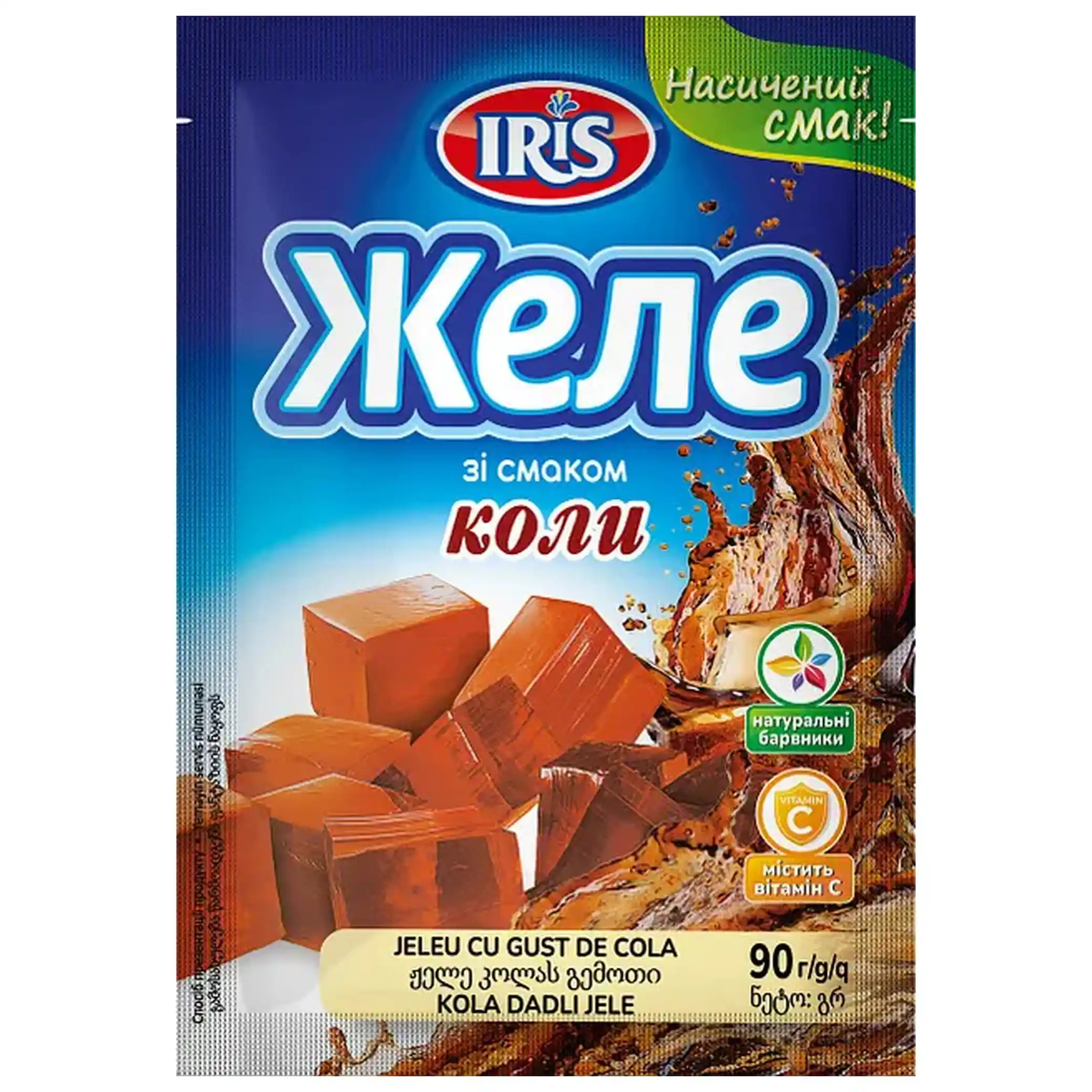 IRIS Želé s příchutí Coly, 90 g/20ks