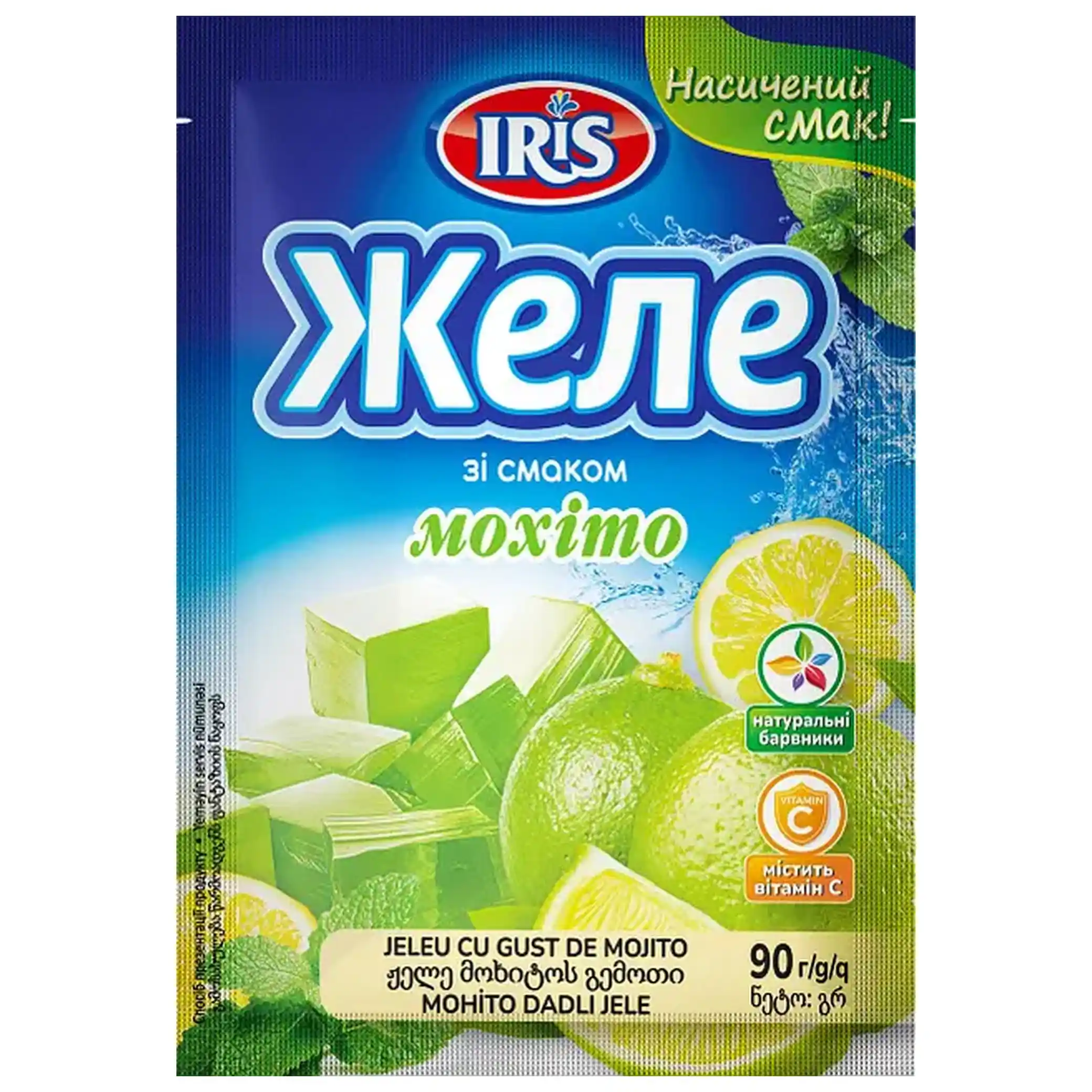 IRIS Želé s příchutí Mojito, 90 g/20ks