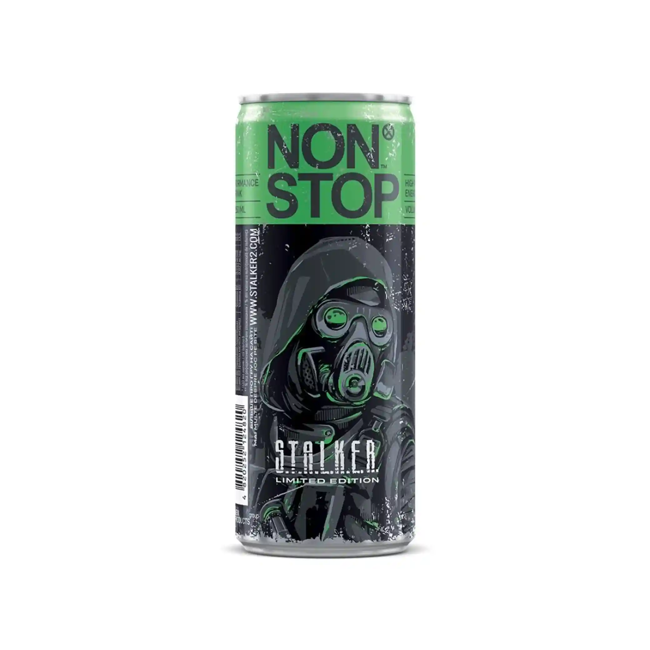 Non Stop "Stalker Green" energetický nealko nápoj plech 0,5l/24ks