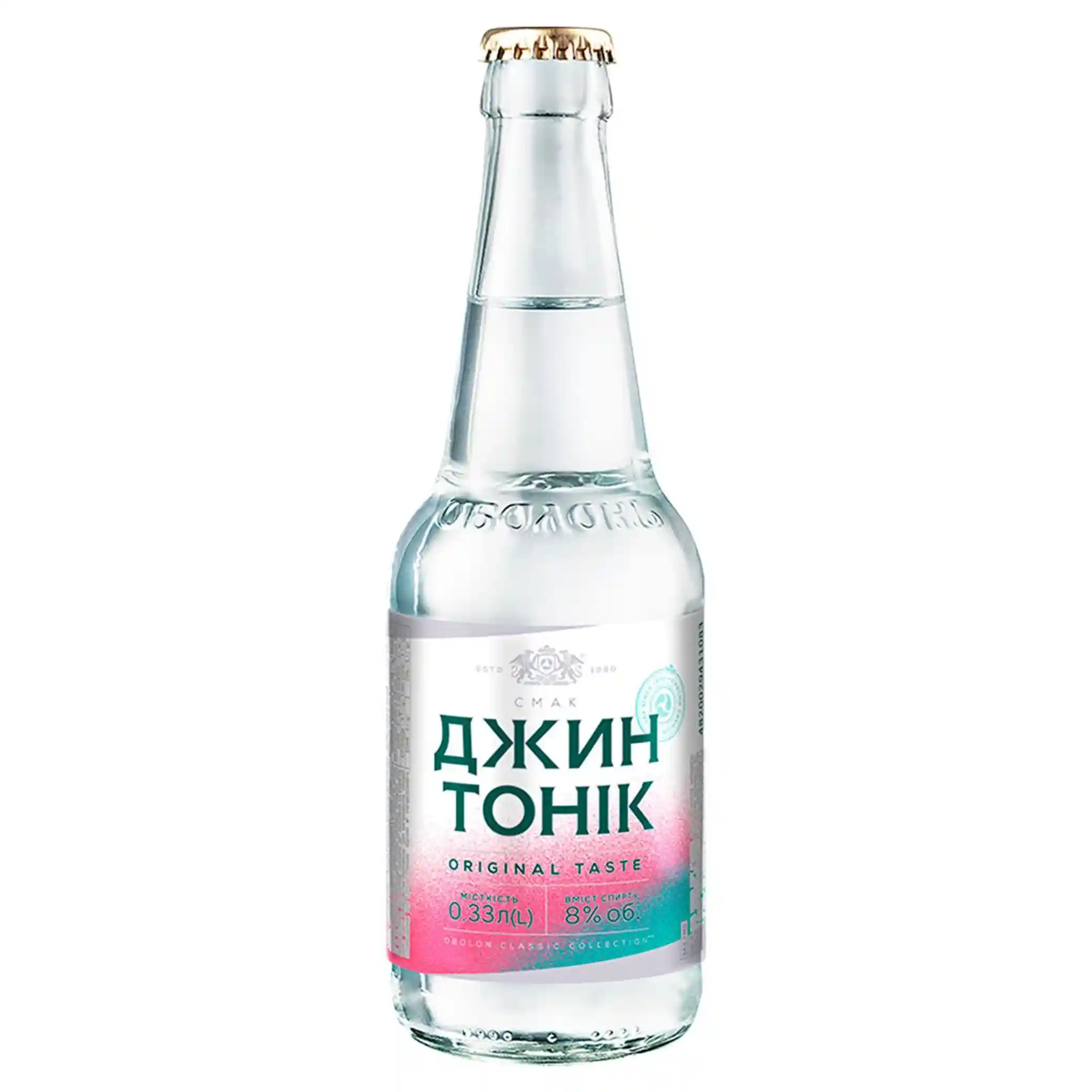 Obolon  "Taste Gin Tonic", alc.8%, sklo, 0,33 L/12ks