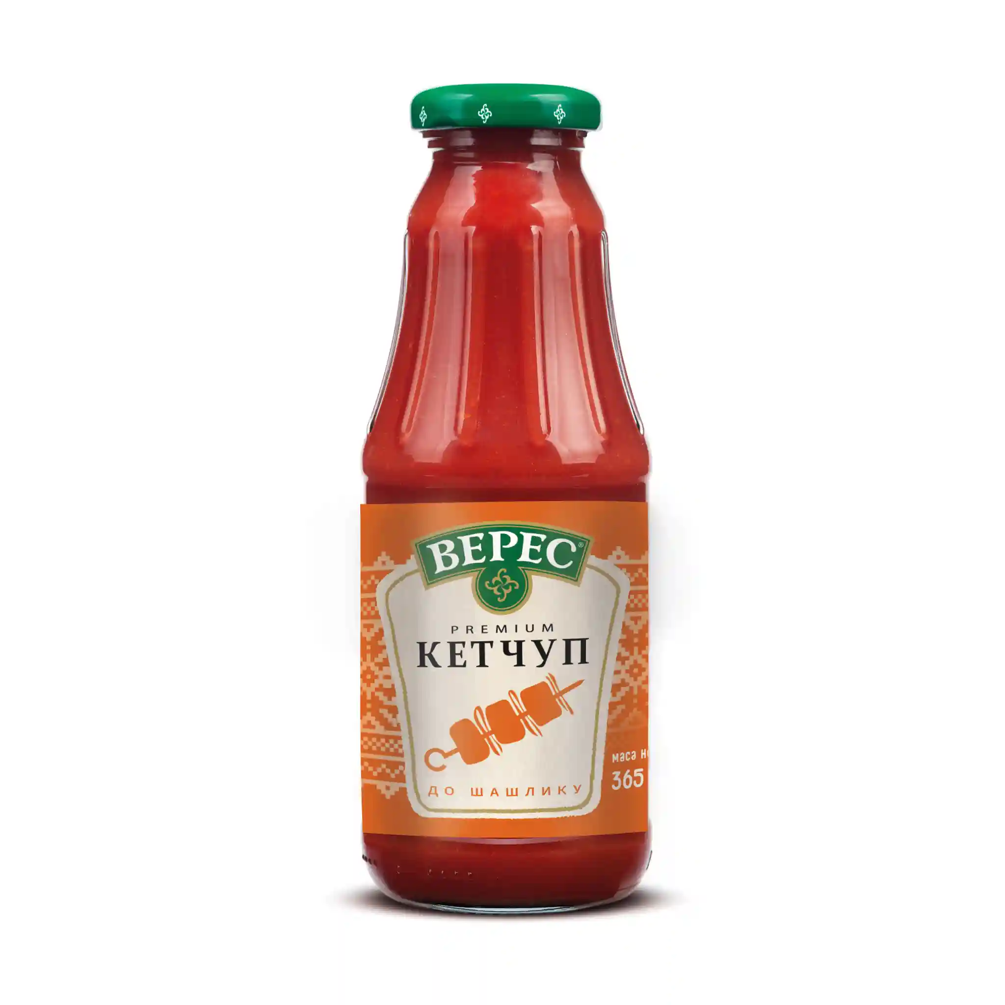 TM Veres Kečup "Do šašliku Premium", 365 g/ 16ks