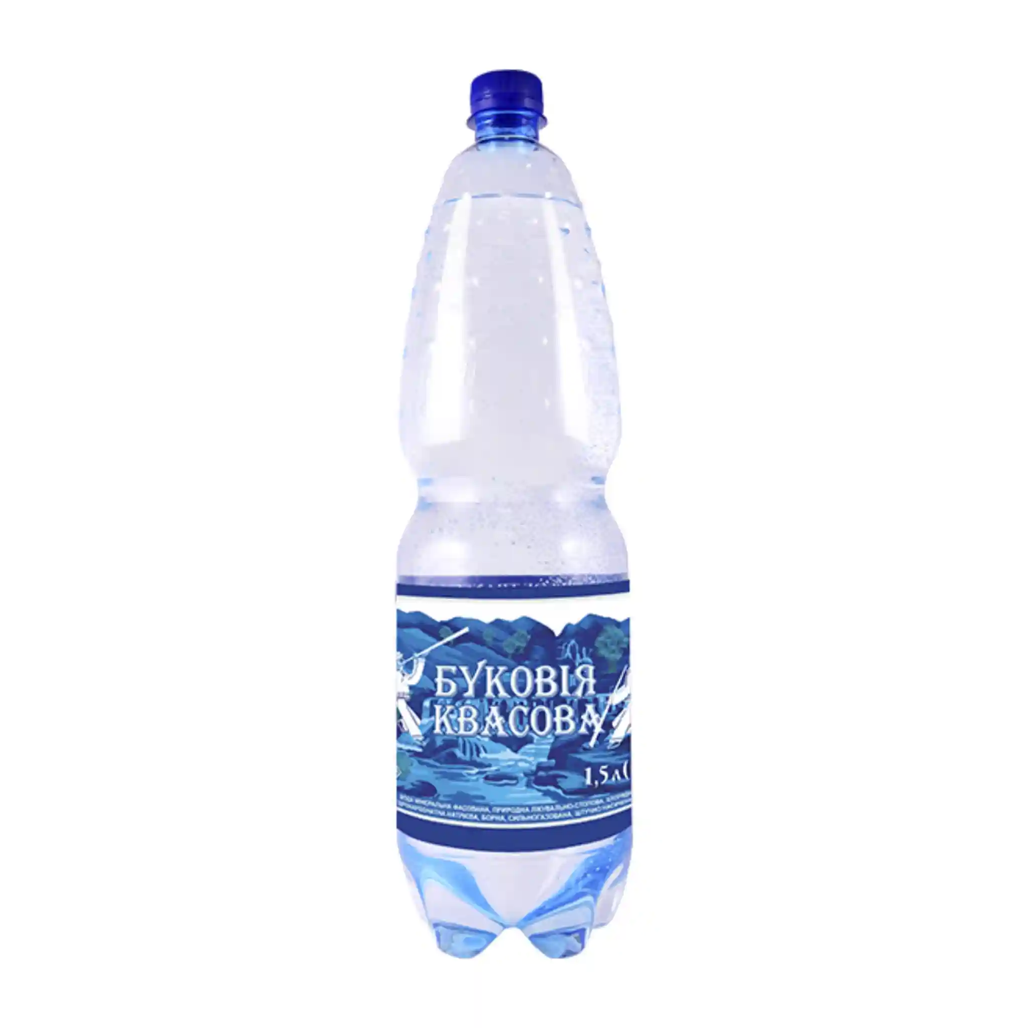 Bukovia Kvasova Minerální voda jemné perlivá, 1,5l/6ks