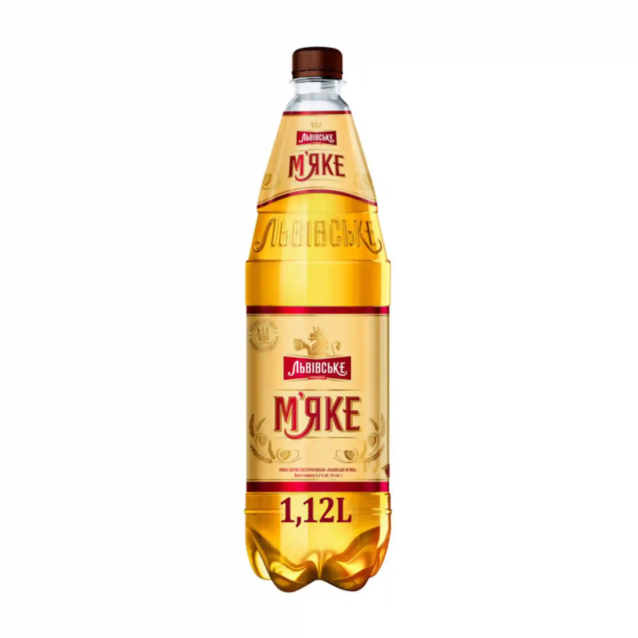 Carlsberg "Lvivske Mjake" pivo světlé, alл. 4,2 %, plato 10°, PET 1,12l/12ks