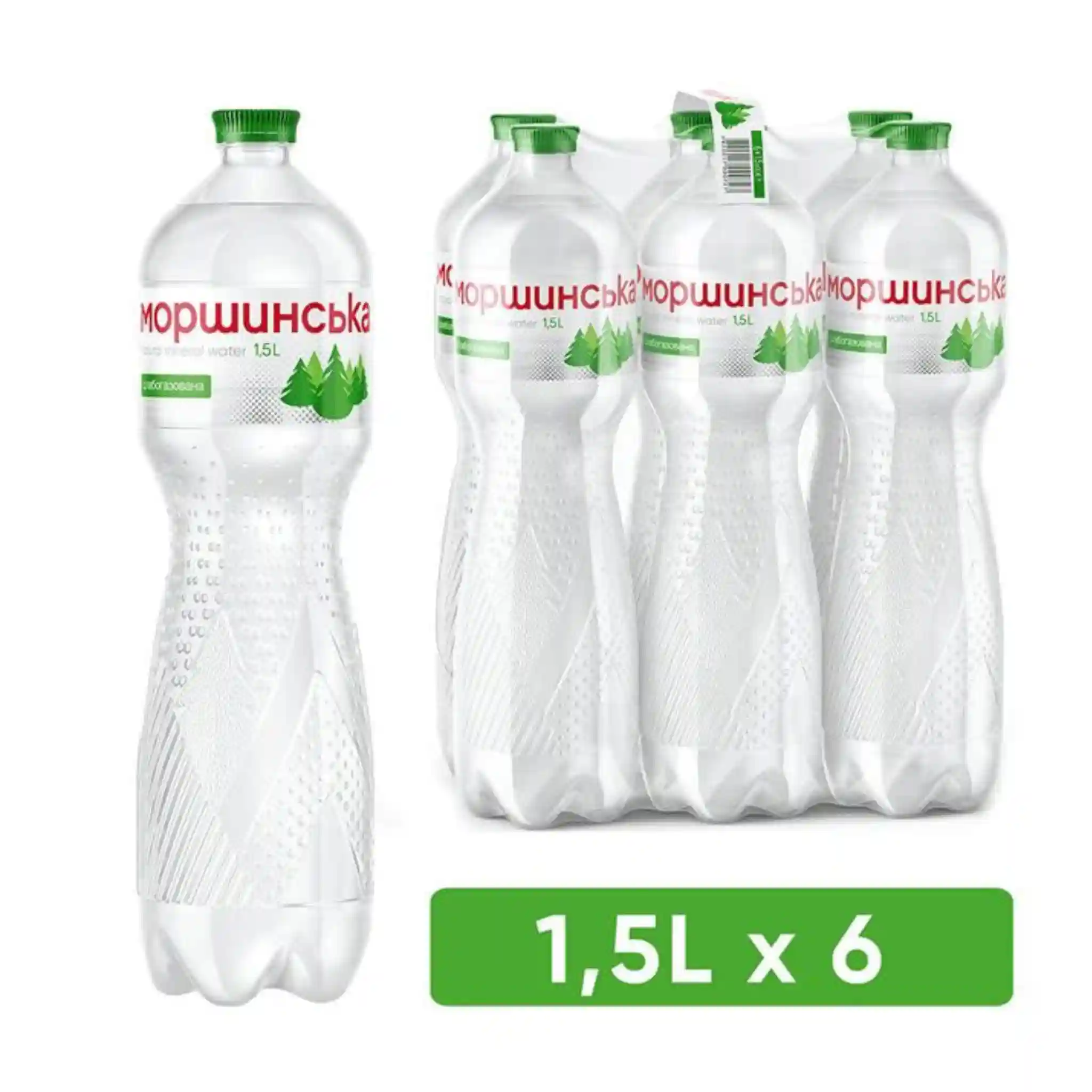 Morshynskaya Přírodní minerální voda jemně perlivá, 1,5l/6ks