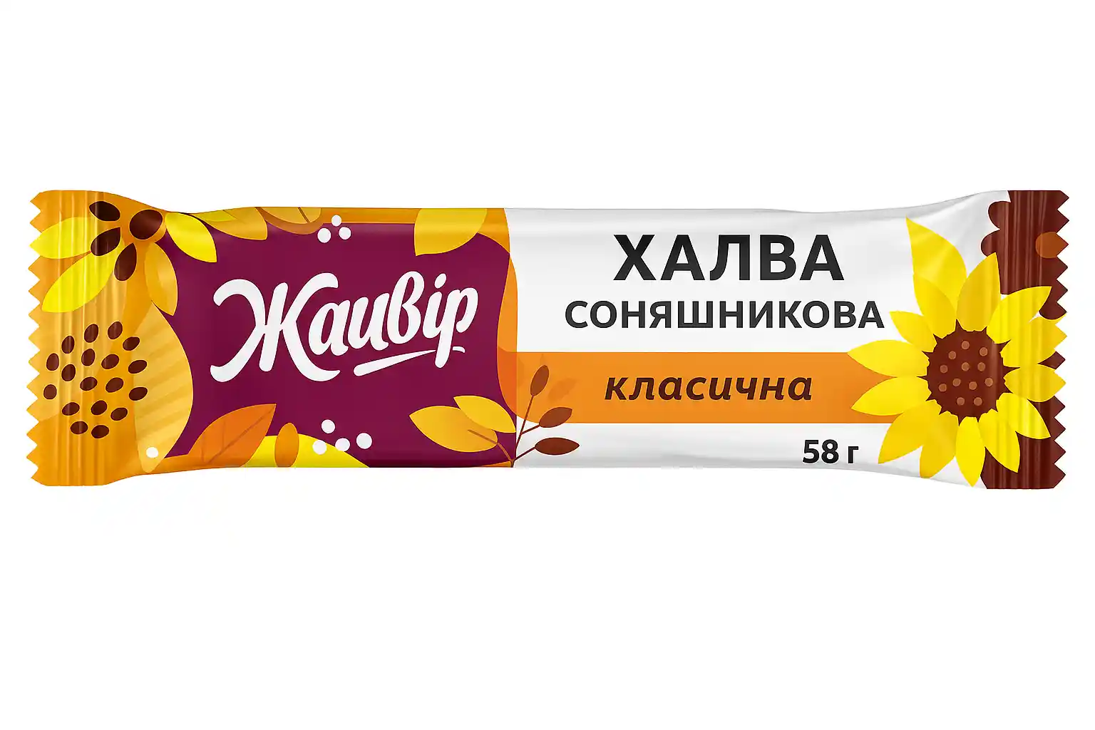 Jaivir Slunečnicová chalva s cukrem (tyčinka), 58 g /28ks