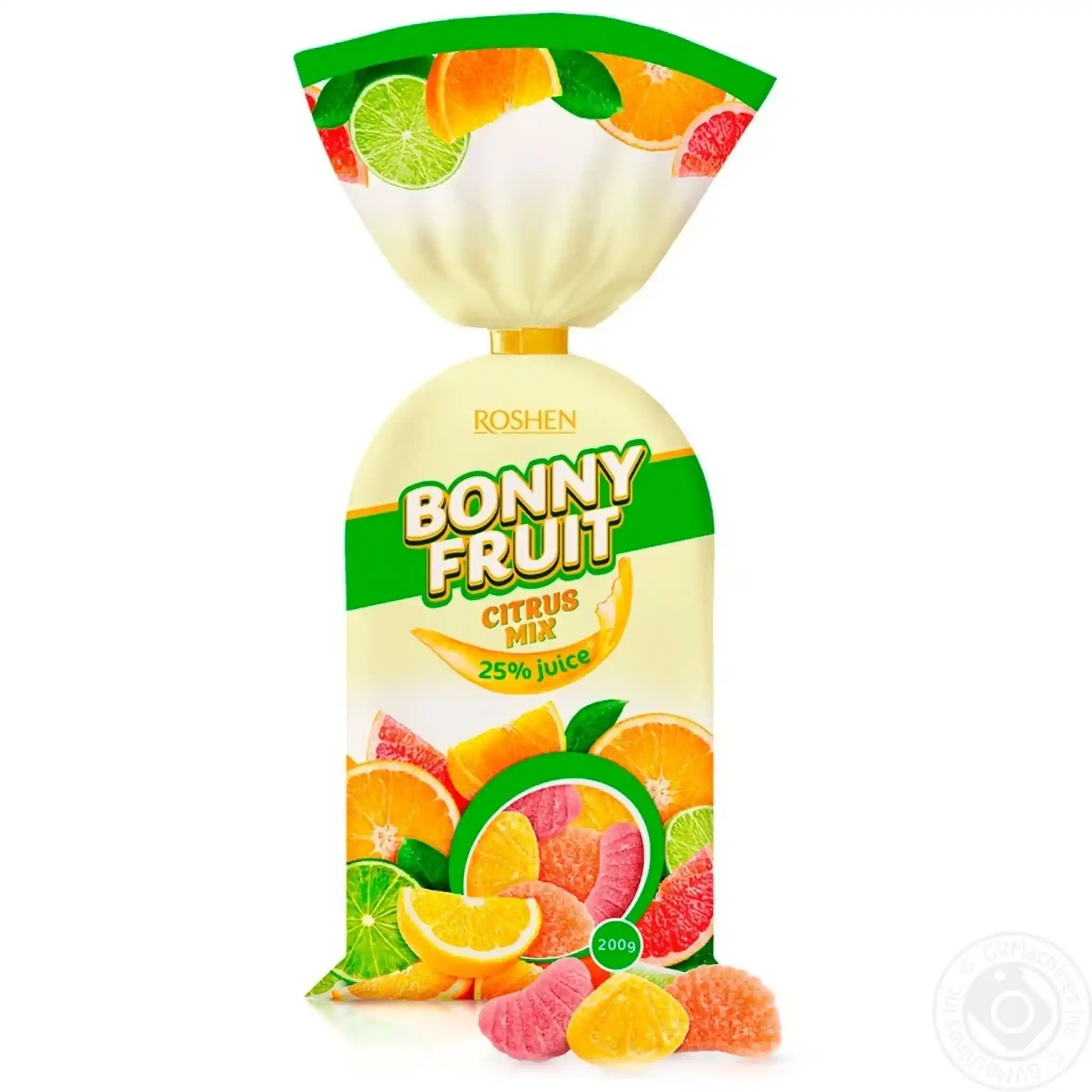 Roshen "Bonny-Fruit. Citrus Mix", želé, 200g/18ks