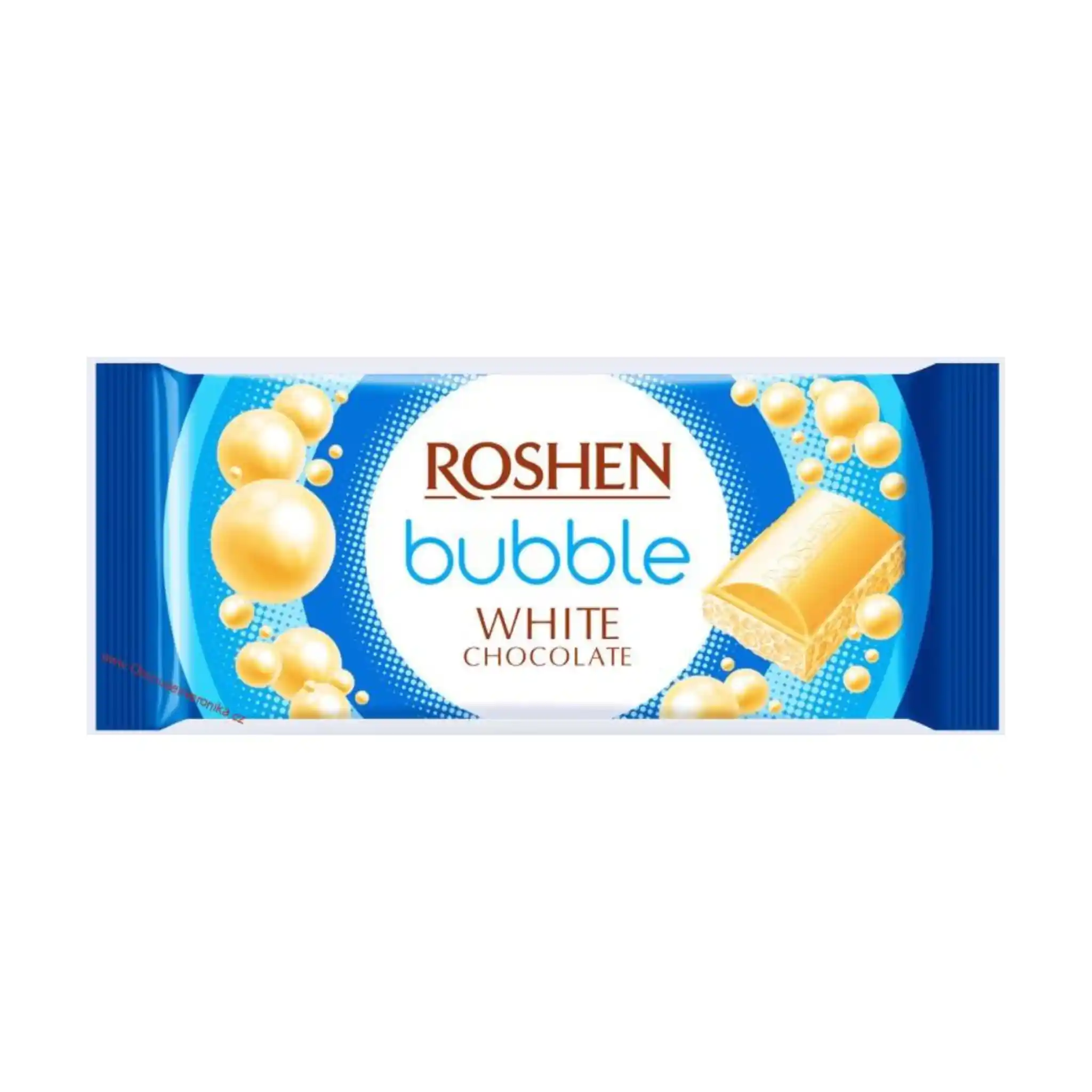 Roshen "Bílá čokoláda", s bublinkami, 80g/20ks