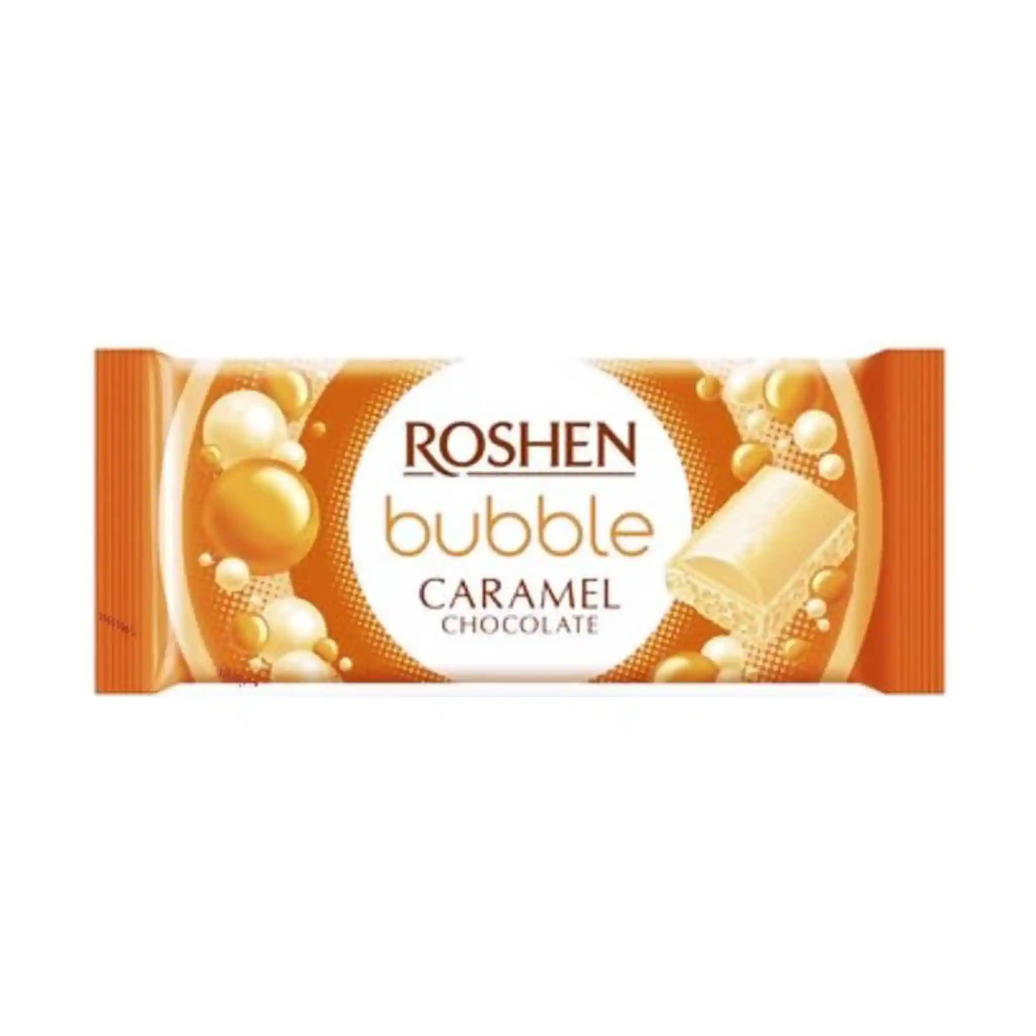 Roshen "Karamelová čokoláda", s bublinkami, 80g/20ks