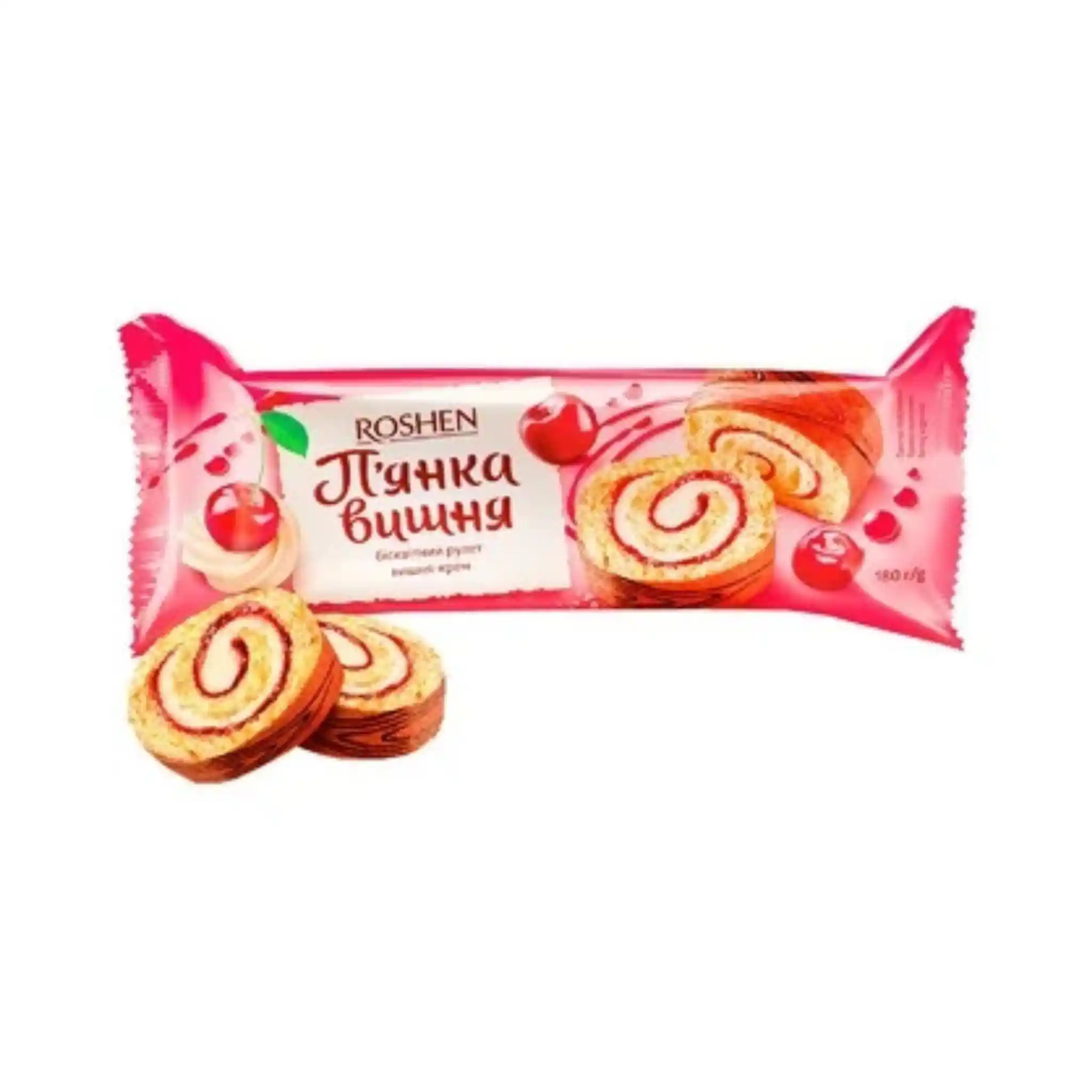 Roshen "Cherry Liquor", roláda s višňovým krémem, 180g/14ks