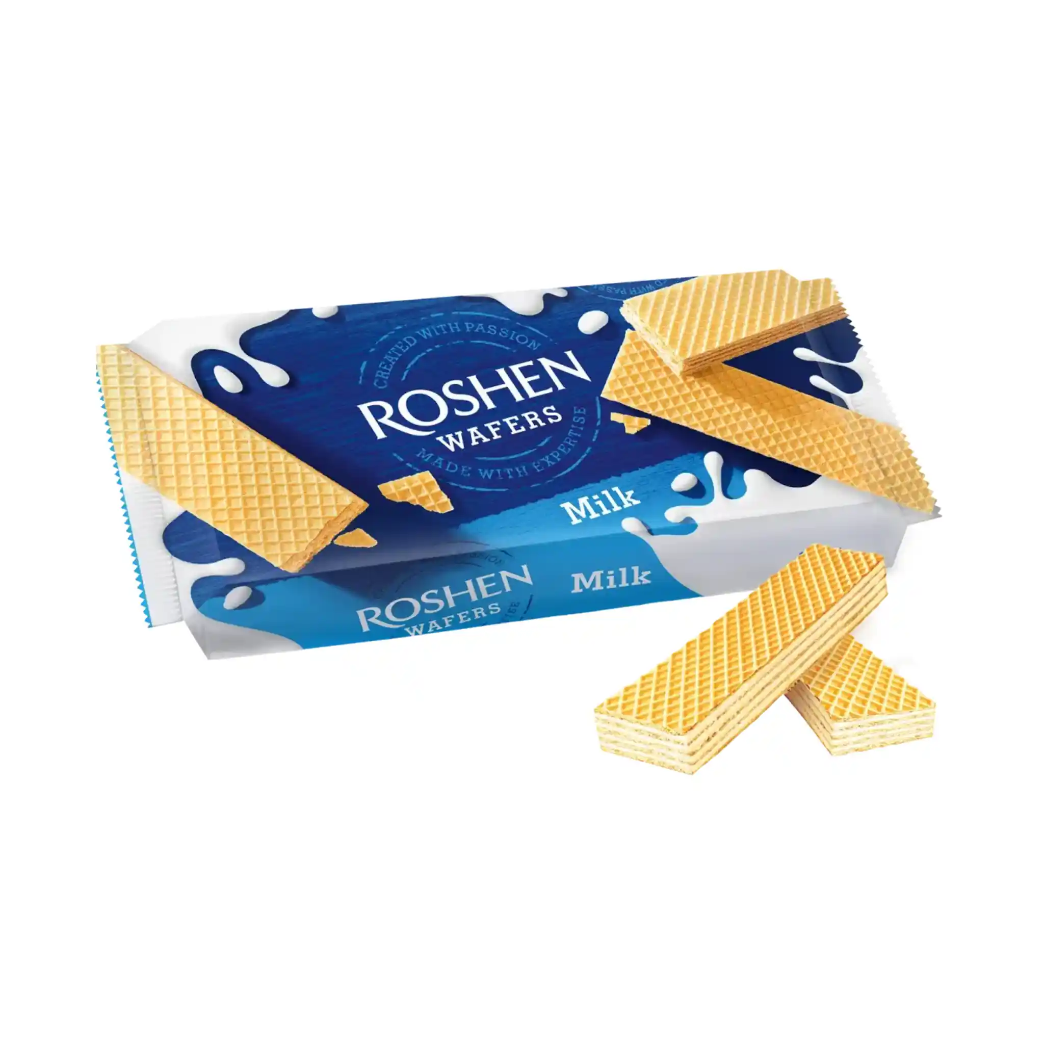 Roshen "Roshen Wafers. Mléčné", oplatky, 216g/16ks