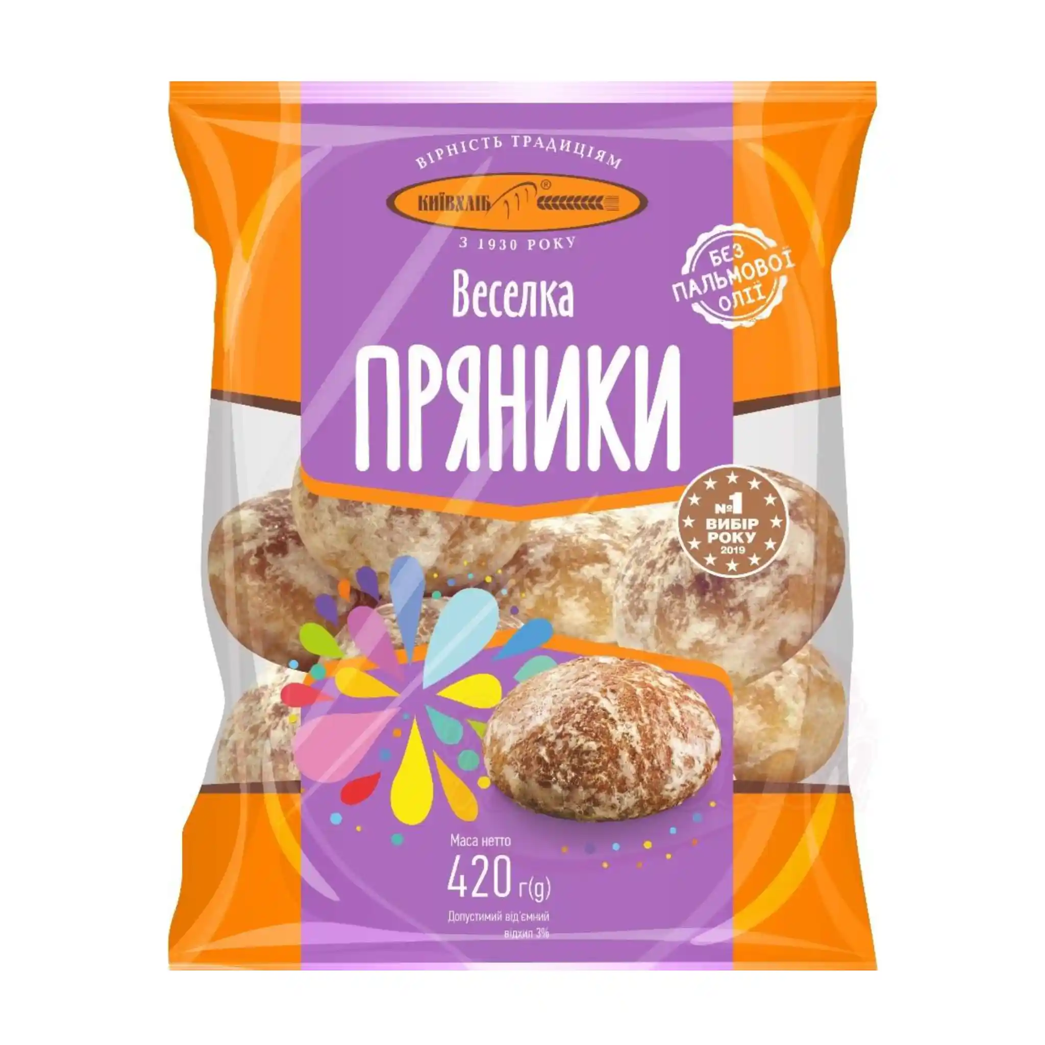KievChlib "Veselka", perníky, 420 g/12 ks