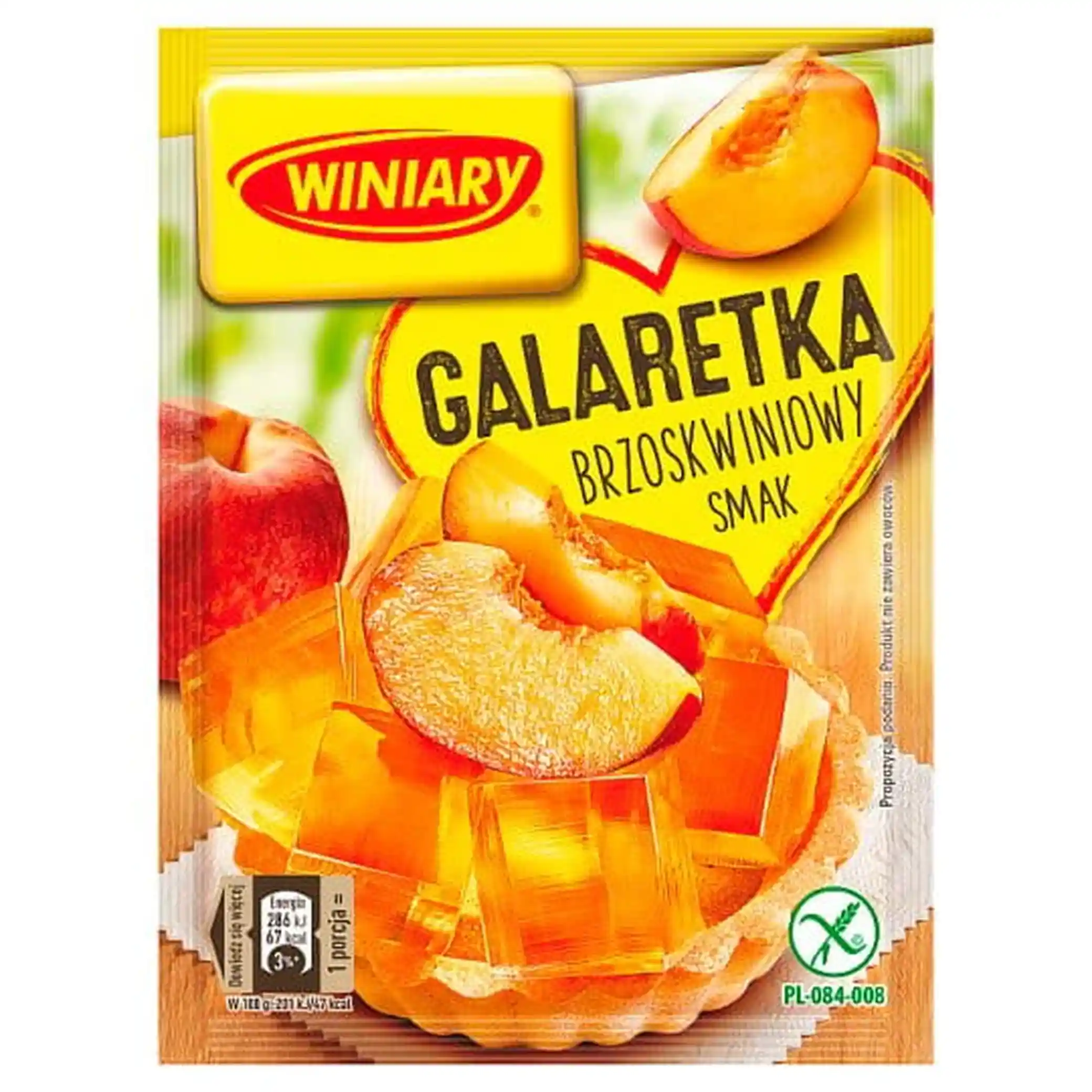 Winiary Želé s příchutí broskve, 71g/22ks