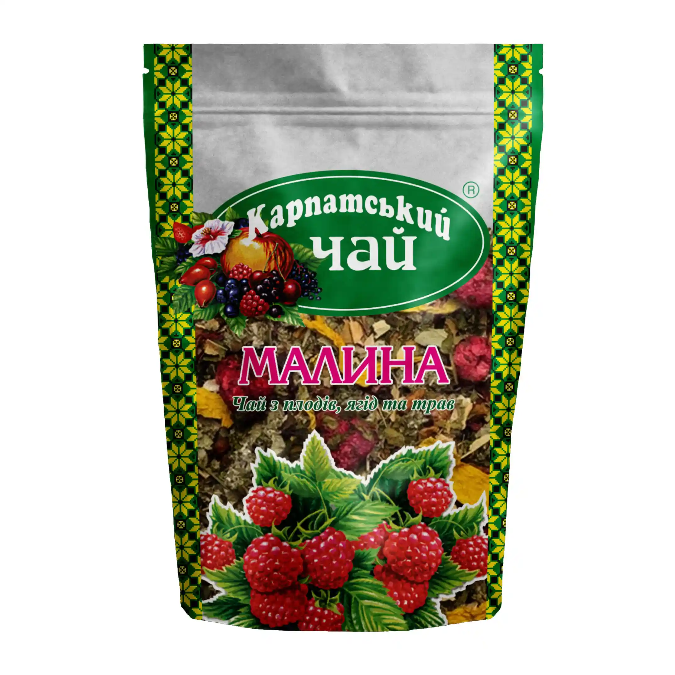 Karpatský čaj "Malina", sypaný čaj, 100 g/16 ks
