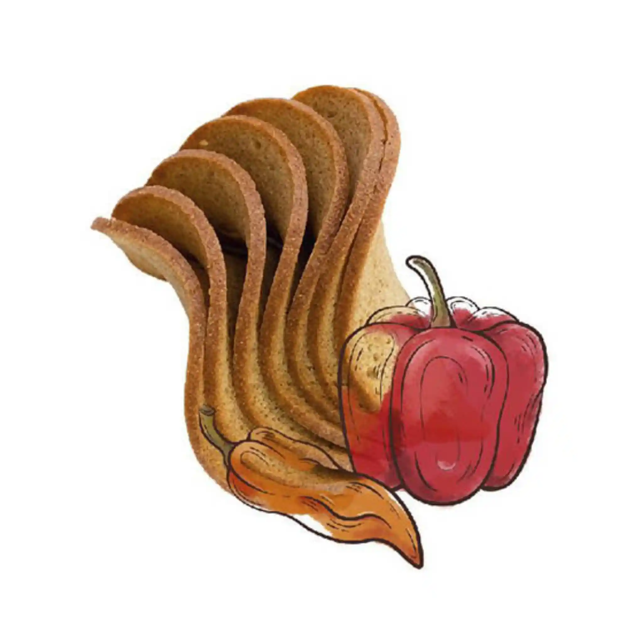 Hv Krutony s příchutí papriky "Chvilasti" original, 75g/15 ks