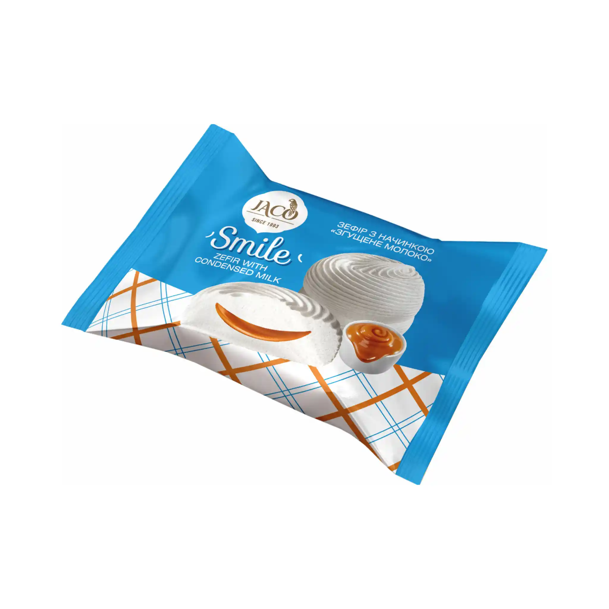 Žako "Smile. Karamelizované kondenzované mléko", zefír s náplní, 2,2 kg (44 ks)