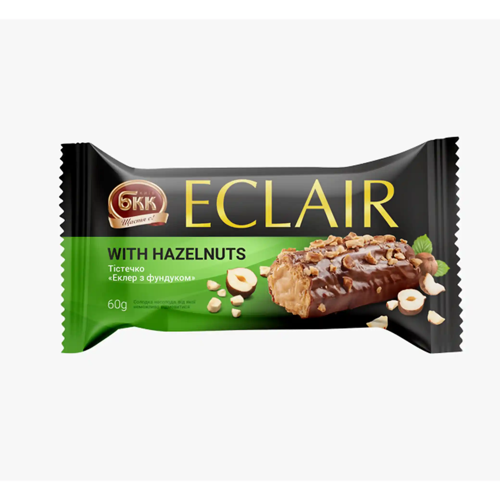 KBKK „Eclair s lískovými ořechy“, mražený — 60 g / 40 ks