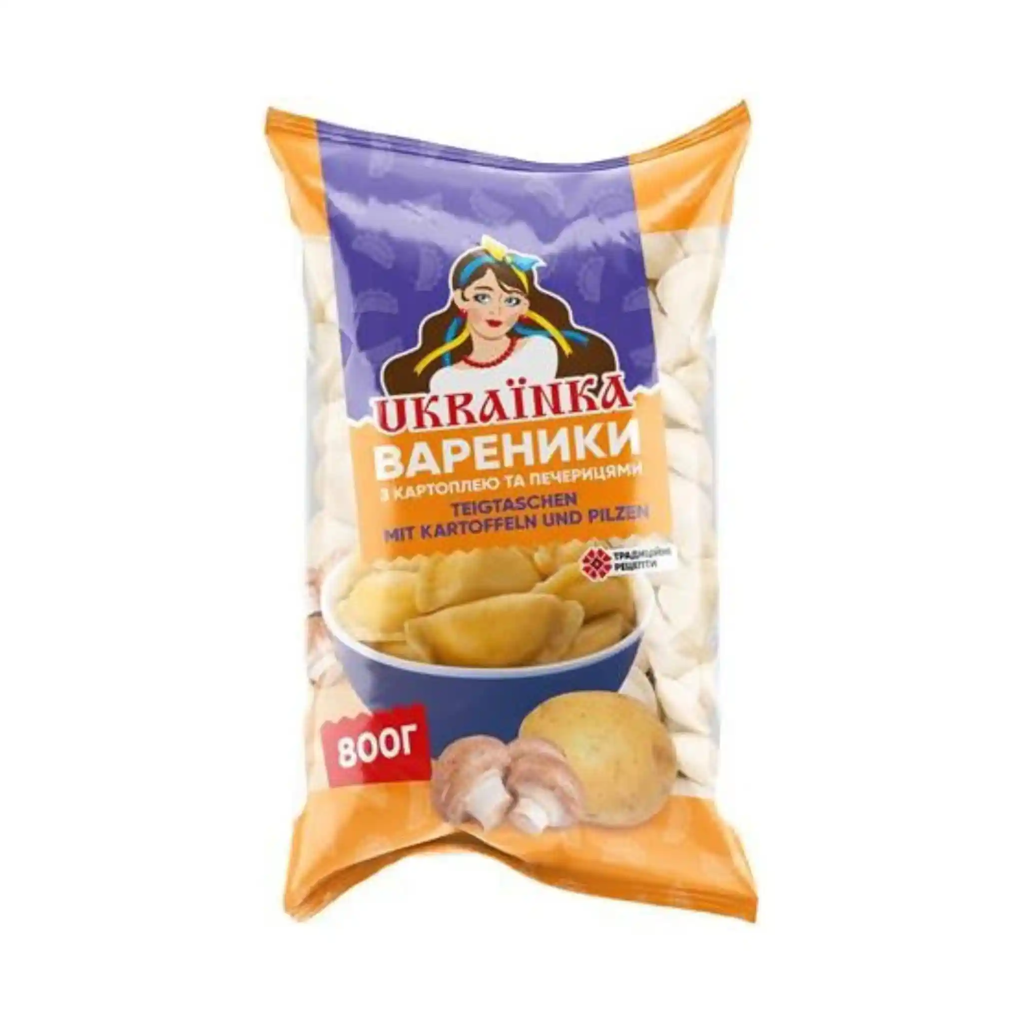 Ukrainka Vareniky s bramborami a žampiony, 800g/12ks