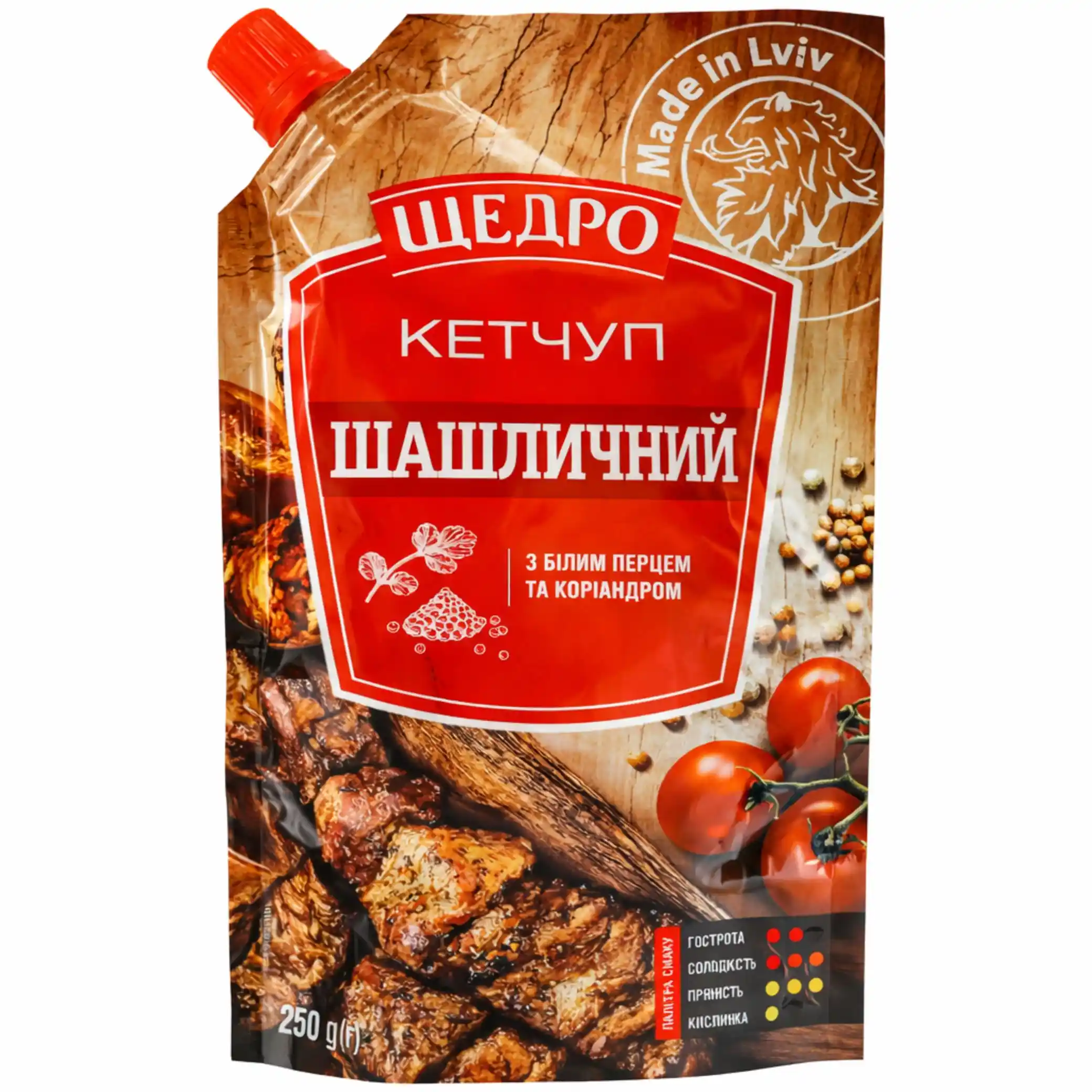 Schedro Kečup „Šašlik“, 250g/18ks