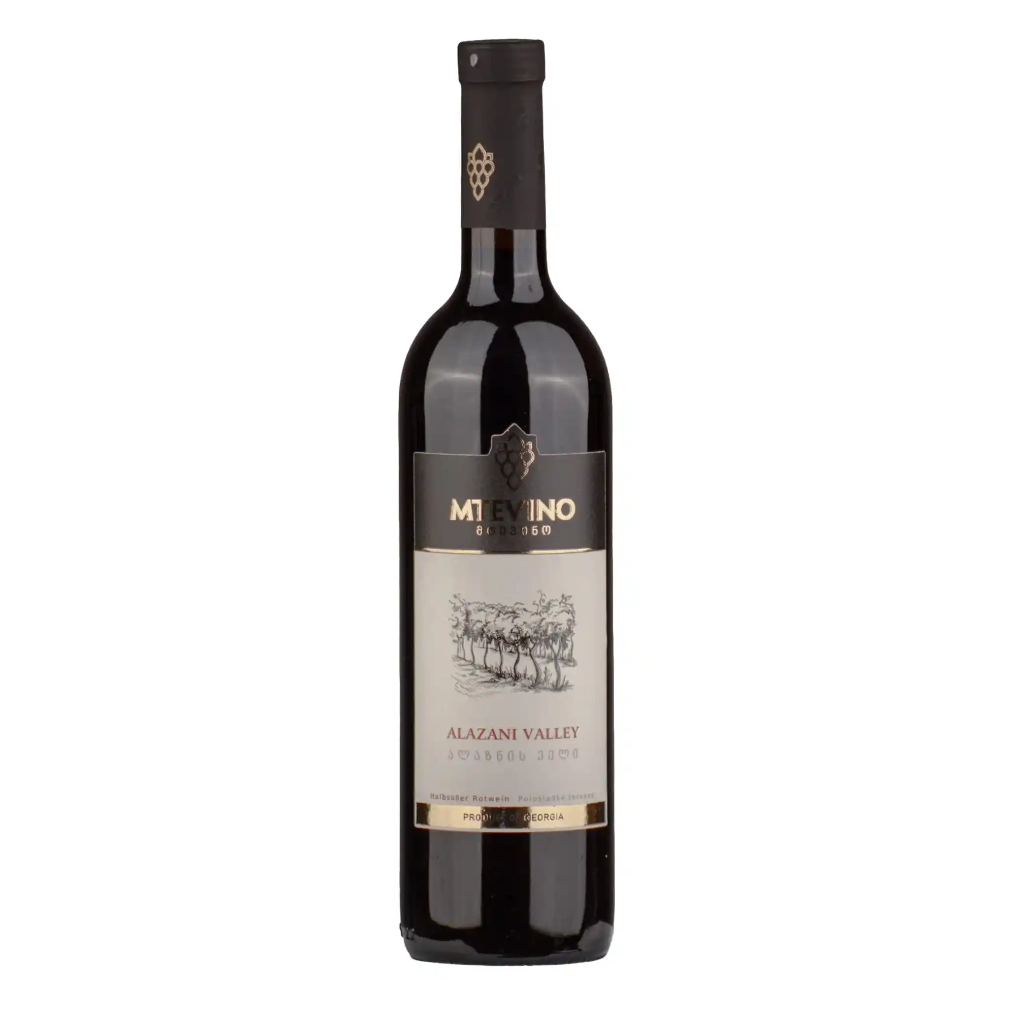 MTEVINO Červené polosladké víno Alazan valley, alc. 12,5%, 750 ml