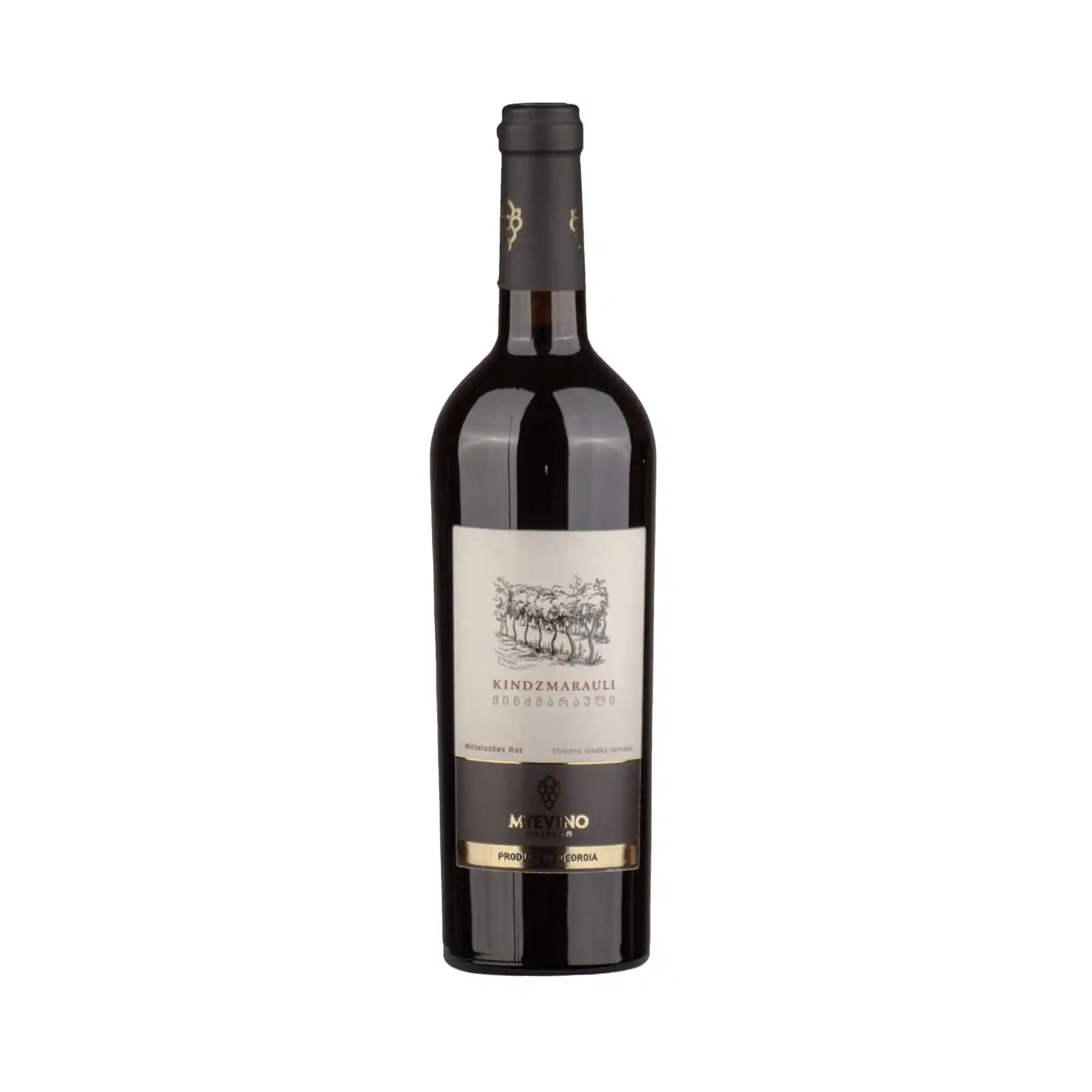 MTEVINO Červené polosladké víno Kindzmarauli, alc. 12,5%, 750 ml