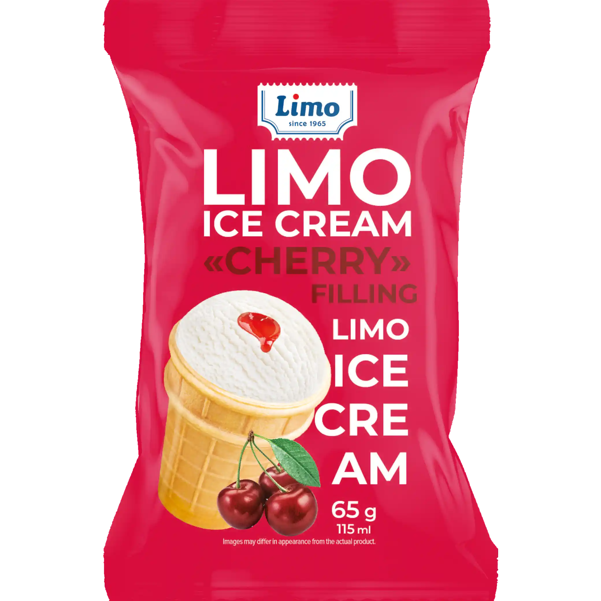 „LIMO ICE CREAM“ zmrzlina „Višeň“, vaflový kelímek, 65 g/30ks