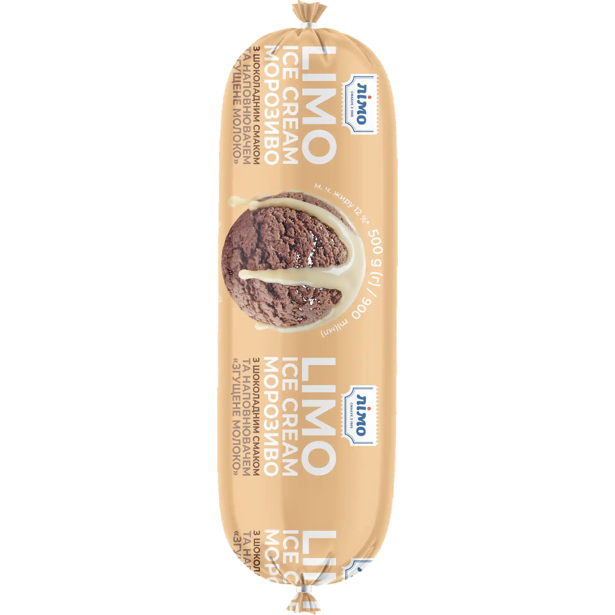 „LIMO ICE CREAM“ zmrzlina čokoládová s kondenzovaným mlékem, plastový obal, 500 g/6ks