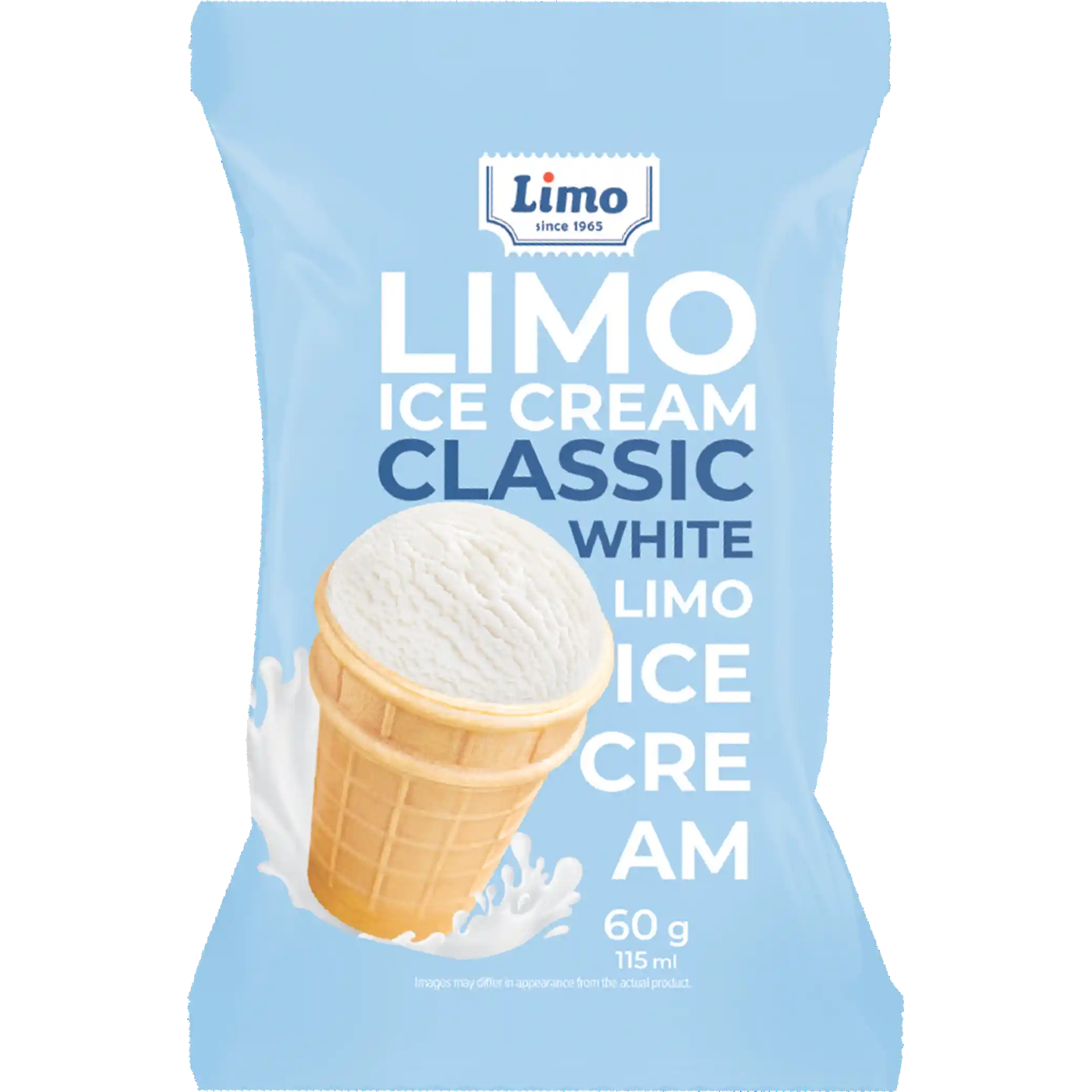 „LIMO ICE CREAM“ zmrzlina, vaflový kelímek, 65 g/40ks