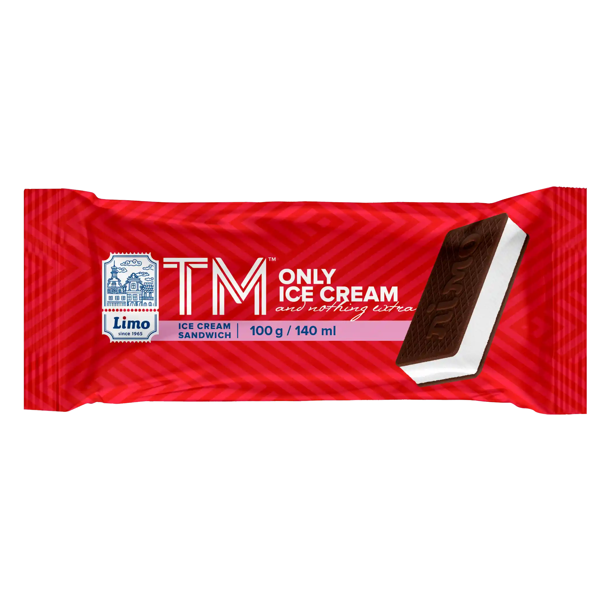 Limo „TM“ Plombyr zmrzlina se sušenkami, 100 g/24ks