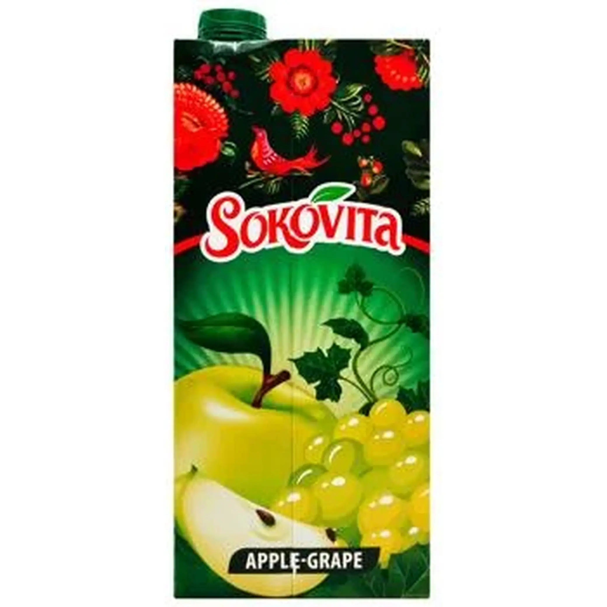 "Sokovita" Nápoj z jablek a hroznů, 0,95 L/12kus