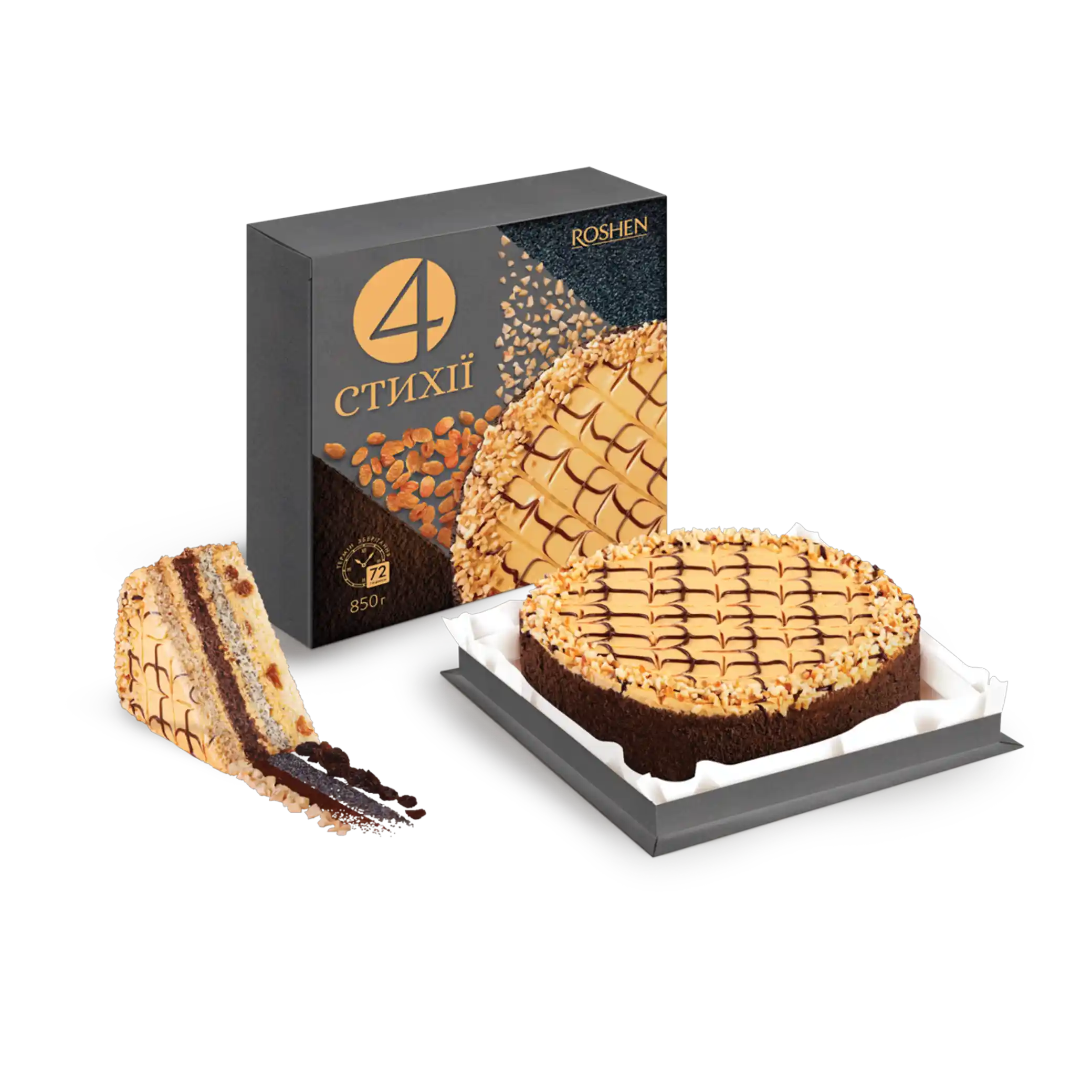 Roshen, Dort „Four Elements, 850 g 1/6ks