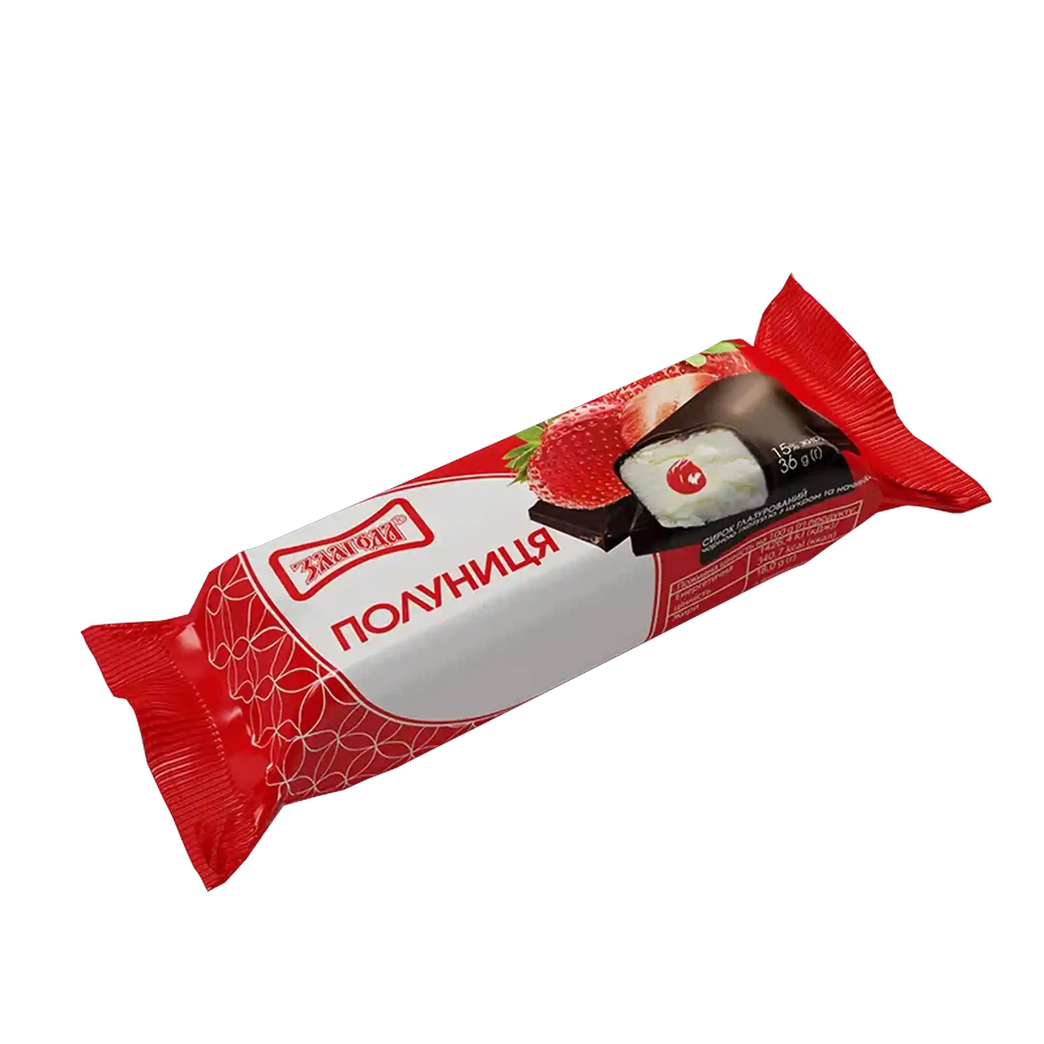 Zlagoda Syrok tvarohový glazovaný s jahodovou náplní, 36 g/20ks