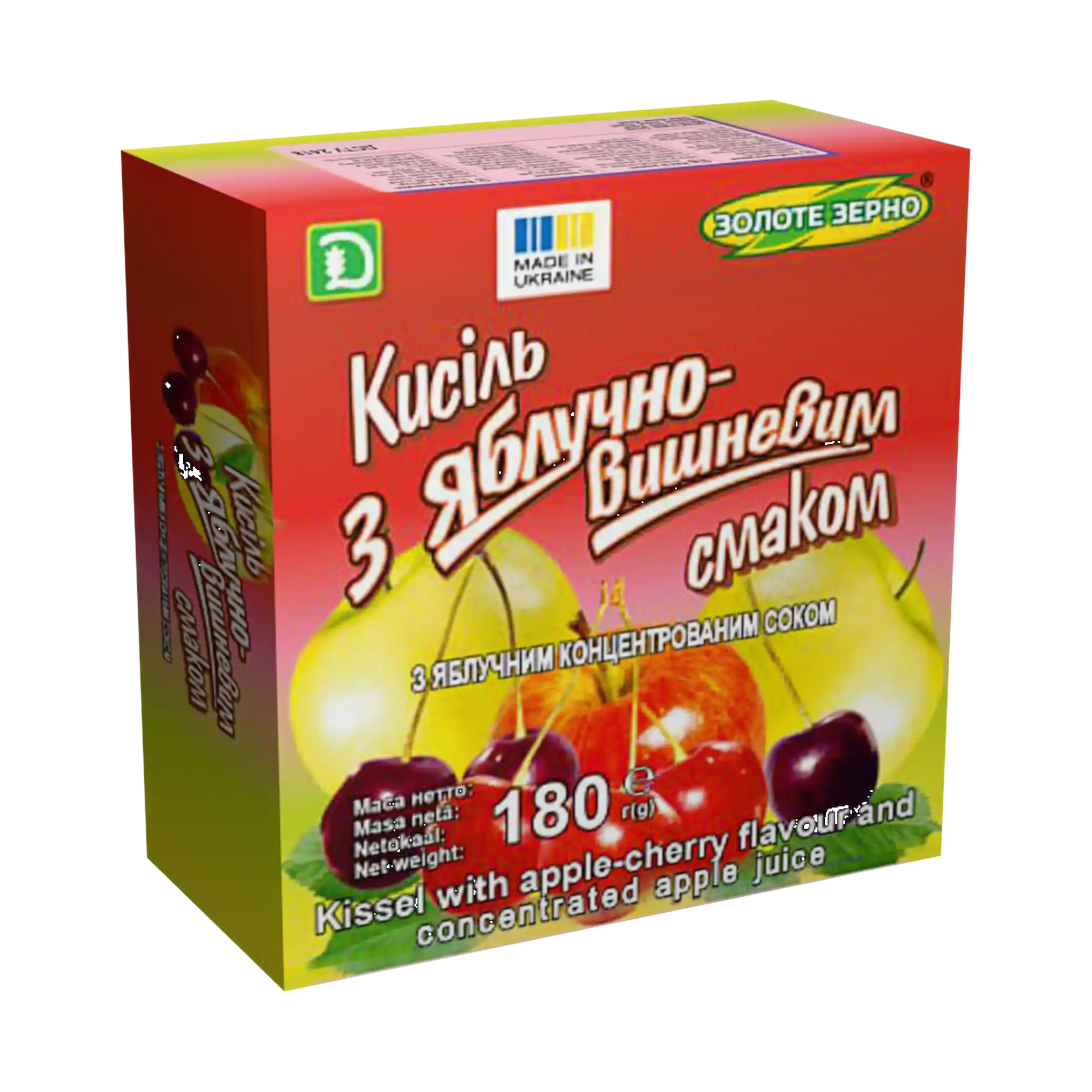 ZZ Kysel s jablečno-višňovou příchutí s koncentrovanými šťávami, 180 g/28ks