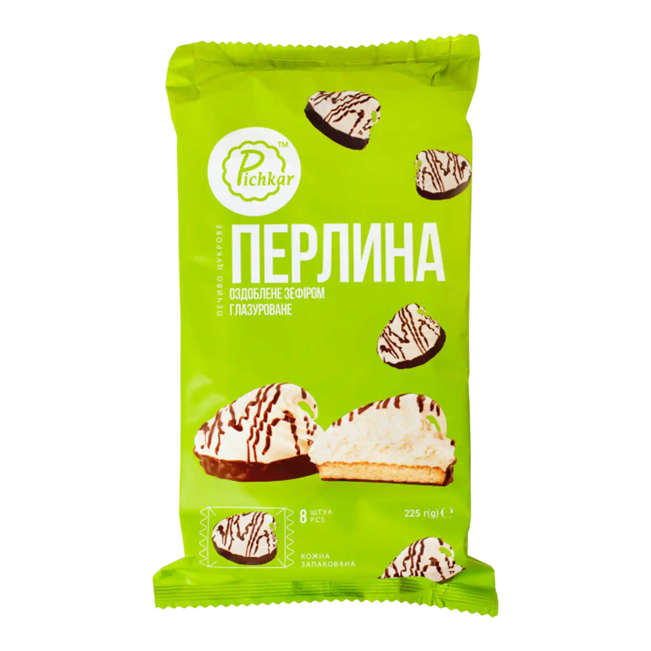 Pičkar Cukrové sušenky „Perlina“ se zefírem, 225 g / 15 ks