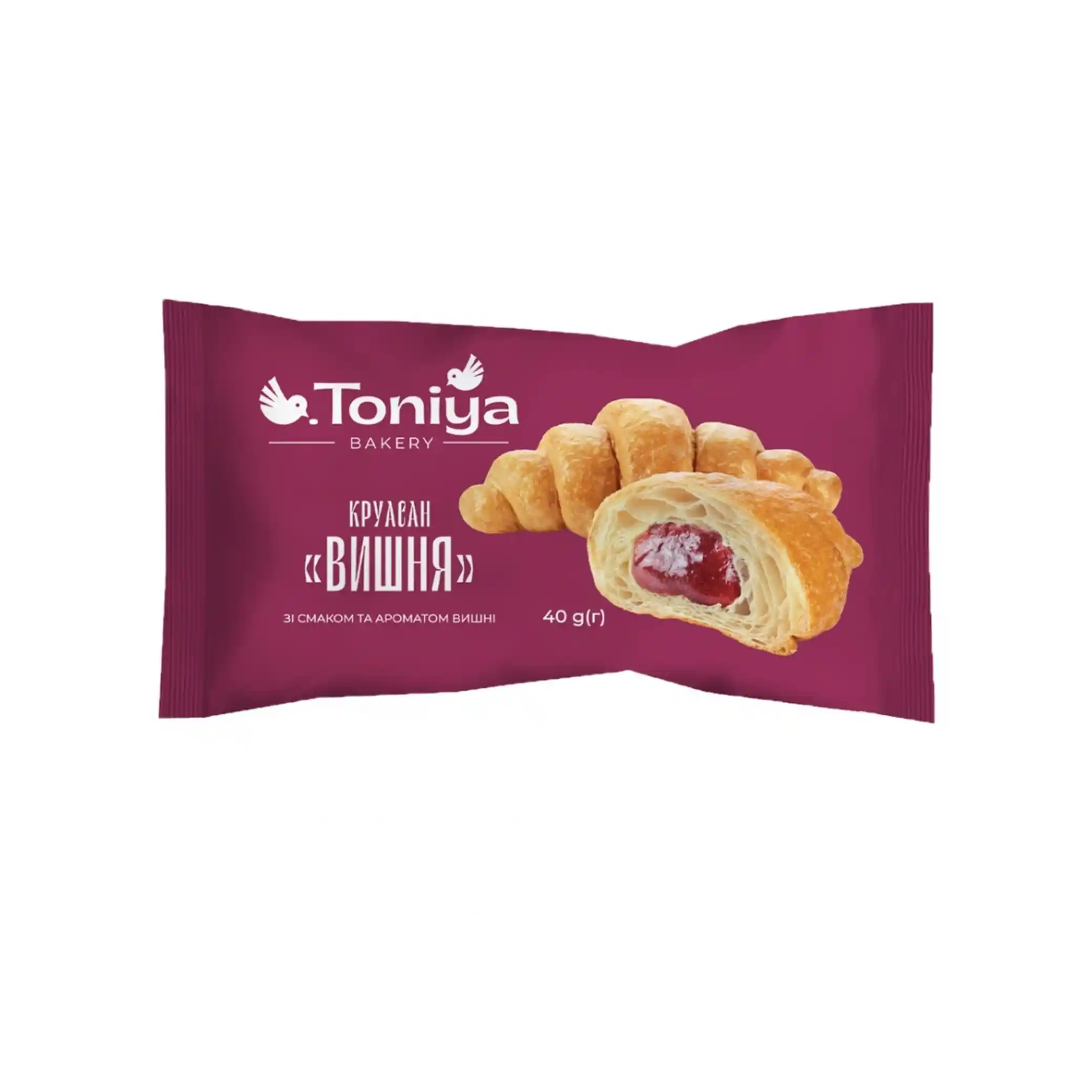 Toniya Croissant s višňovou náplní, 40 g/30ks